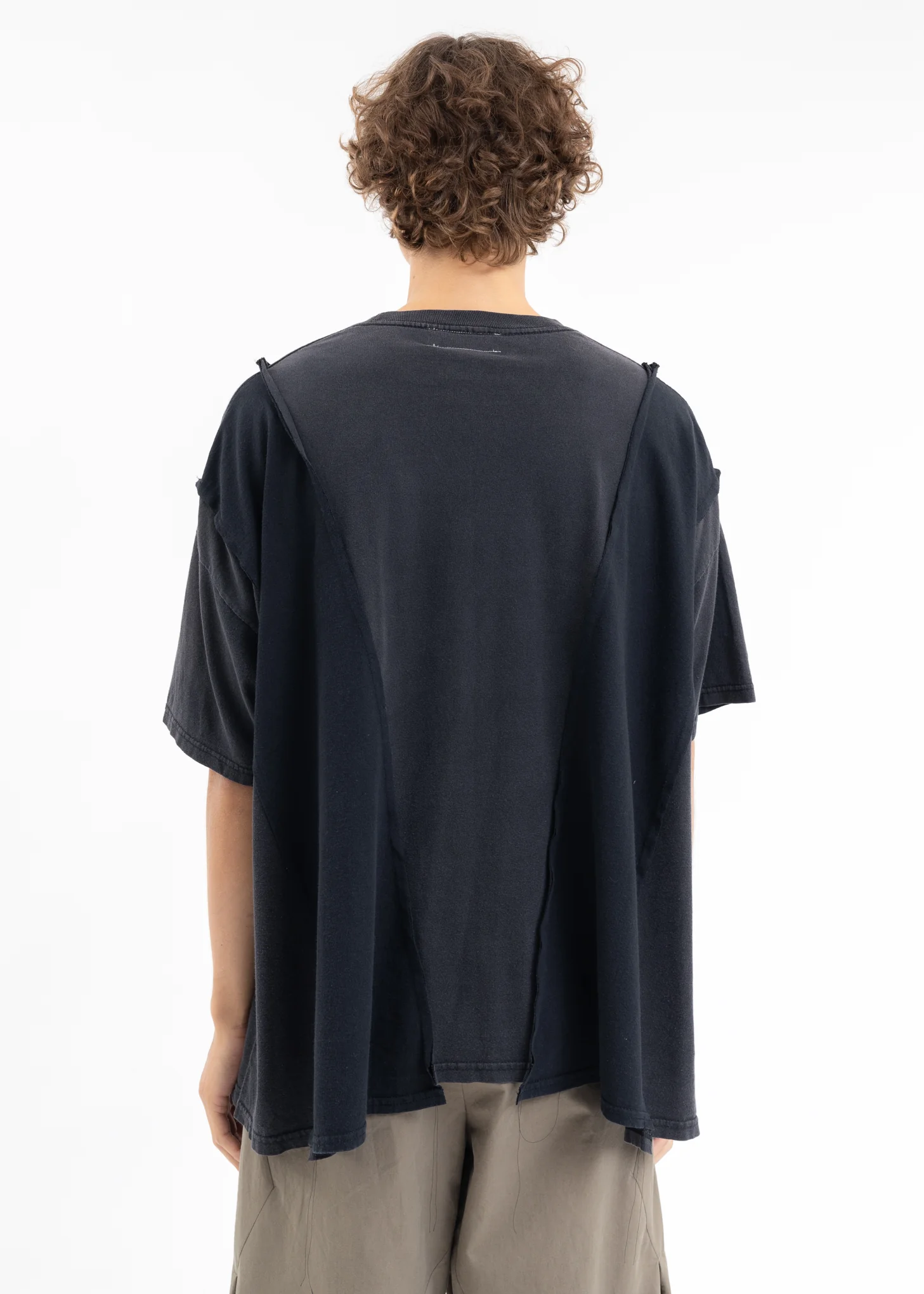 Black Wide Band Tee - Style E - Image 3