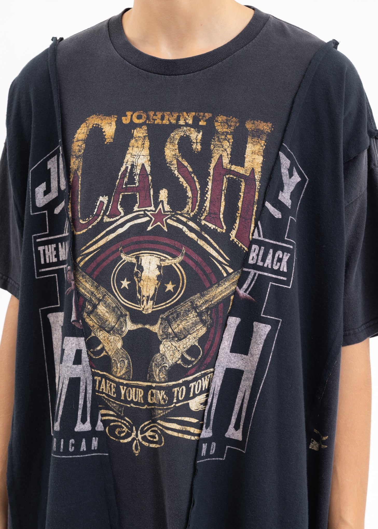 Black Wide Band Tee - Style E - Image 4