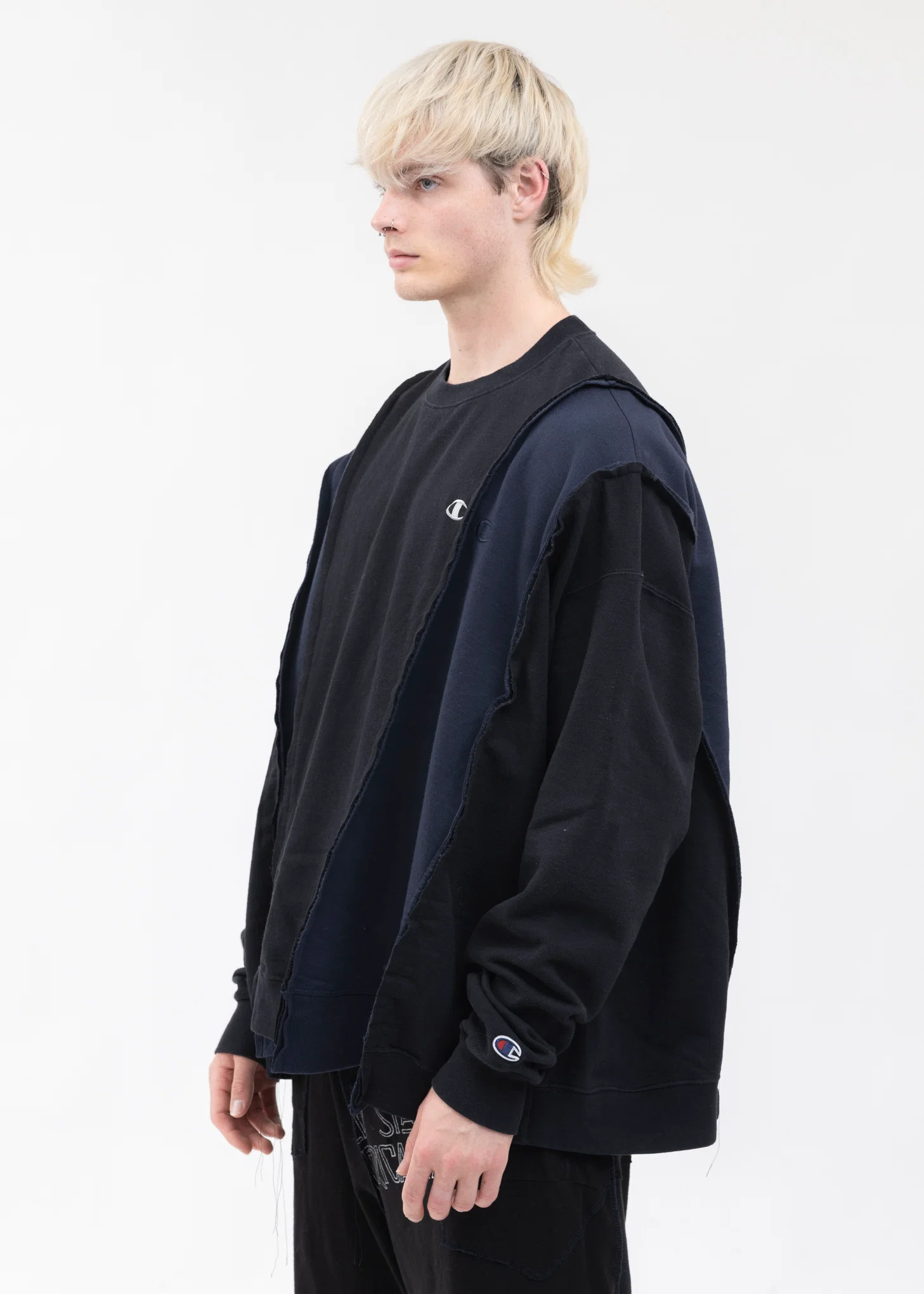 Black Wide Champ Sweat -Style 1 - Image 3
