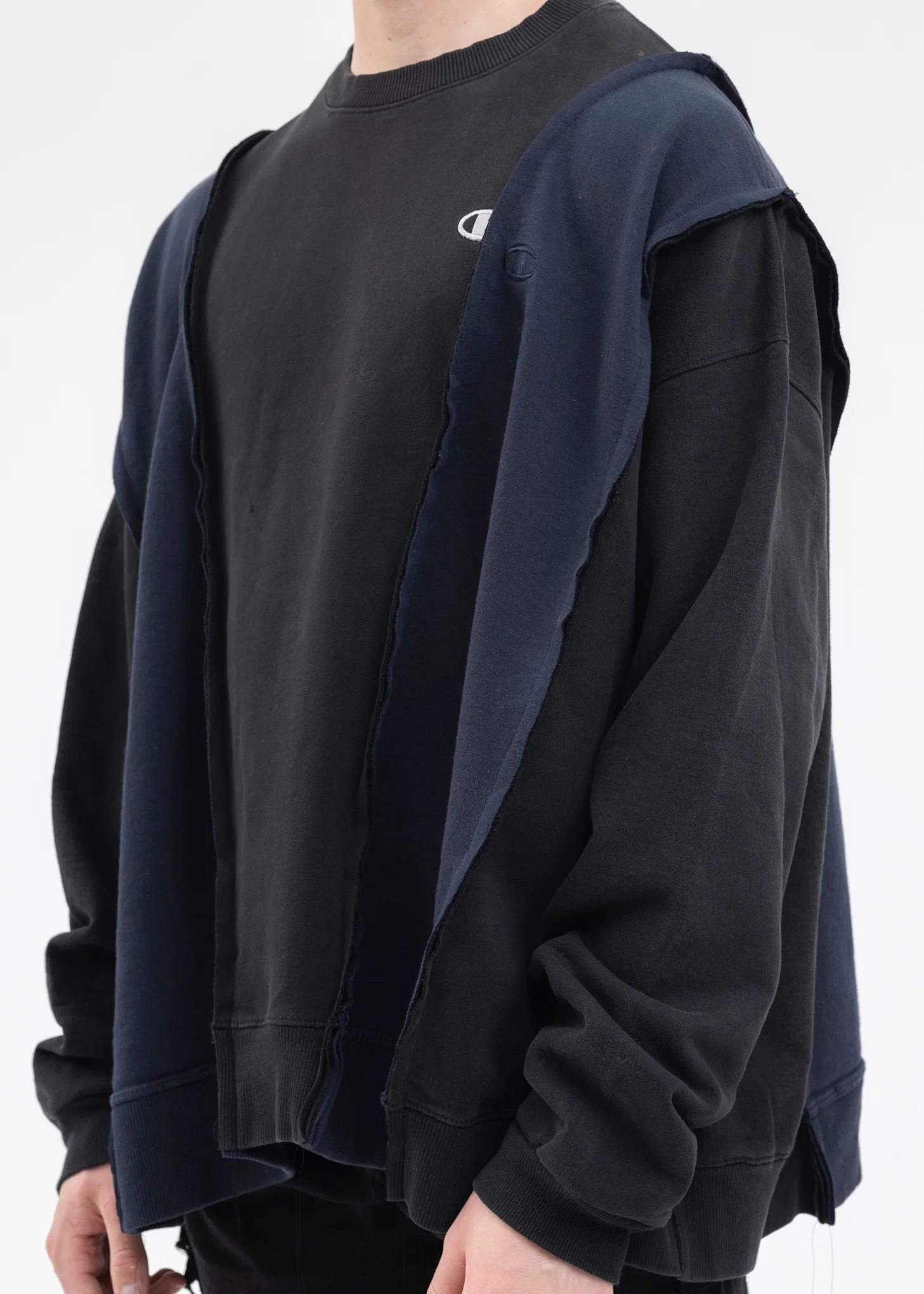 Black Wide Champ Sweat -Style 2 - Image 2