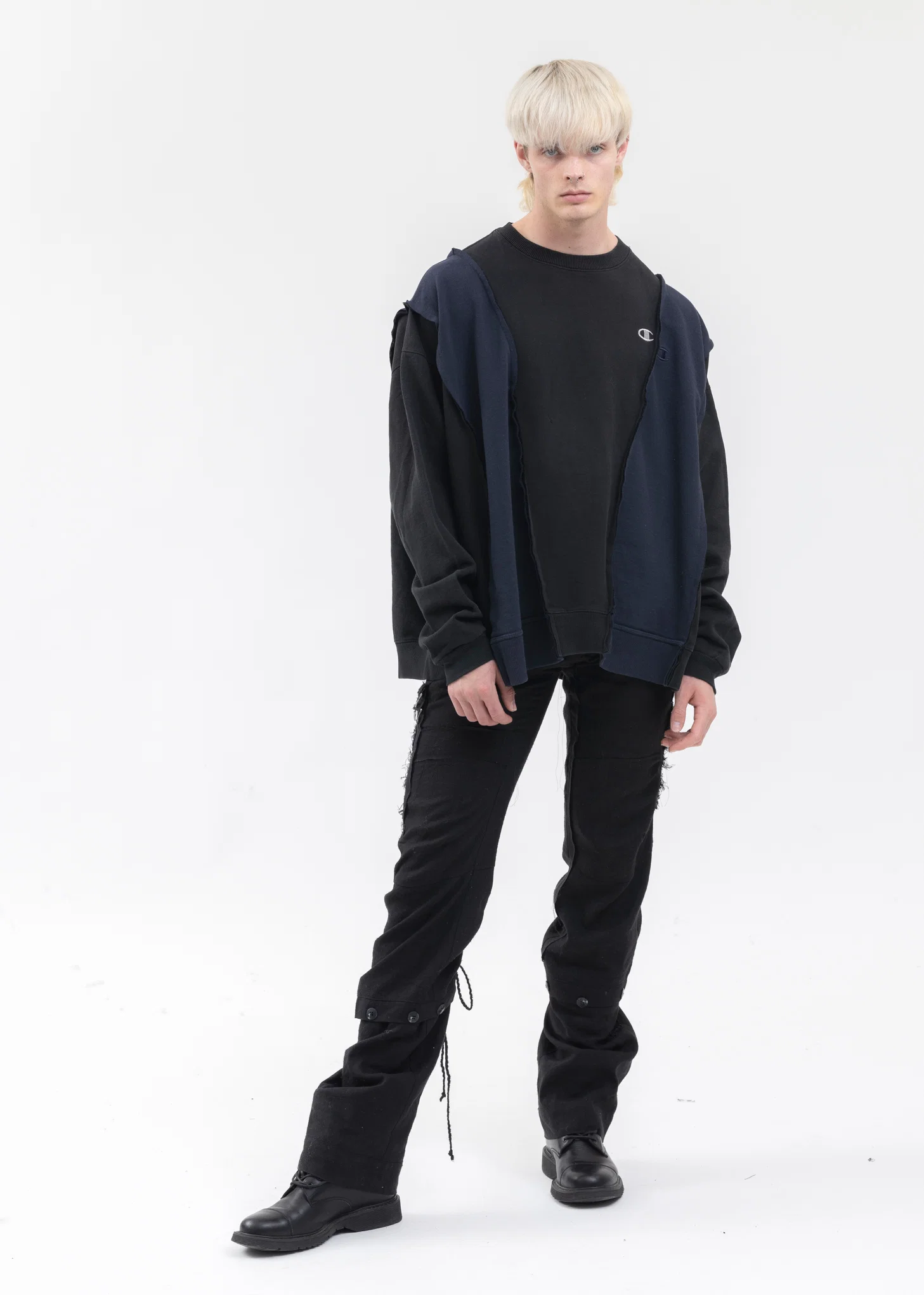 Black Wide Champ Sweat -Style 2 - Image 6