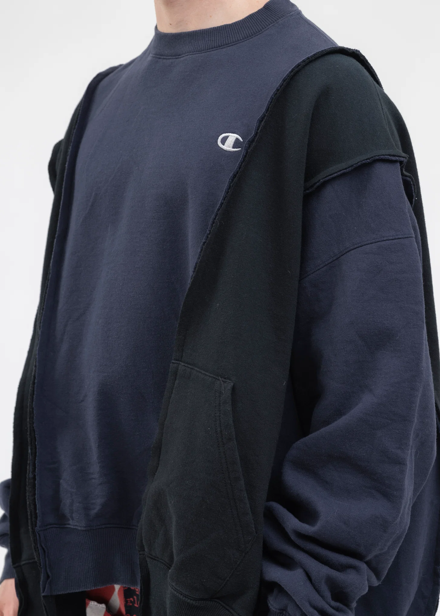Black Wide Champ Sweat -Style 3 - Image 4