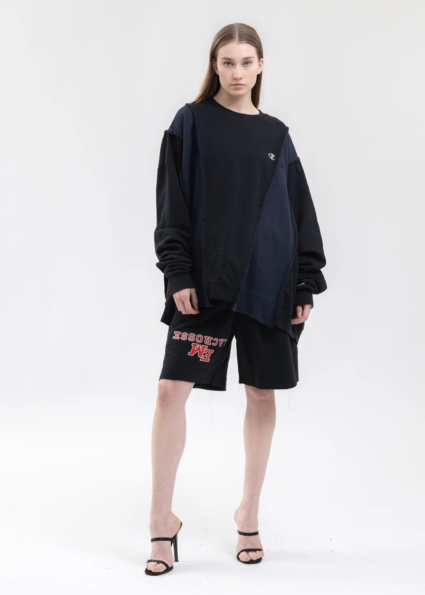 Black Wide Champ Sweat -Style 2 - Image 5