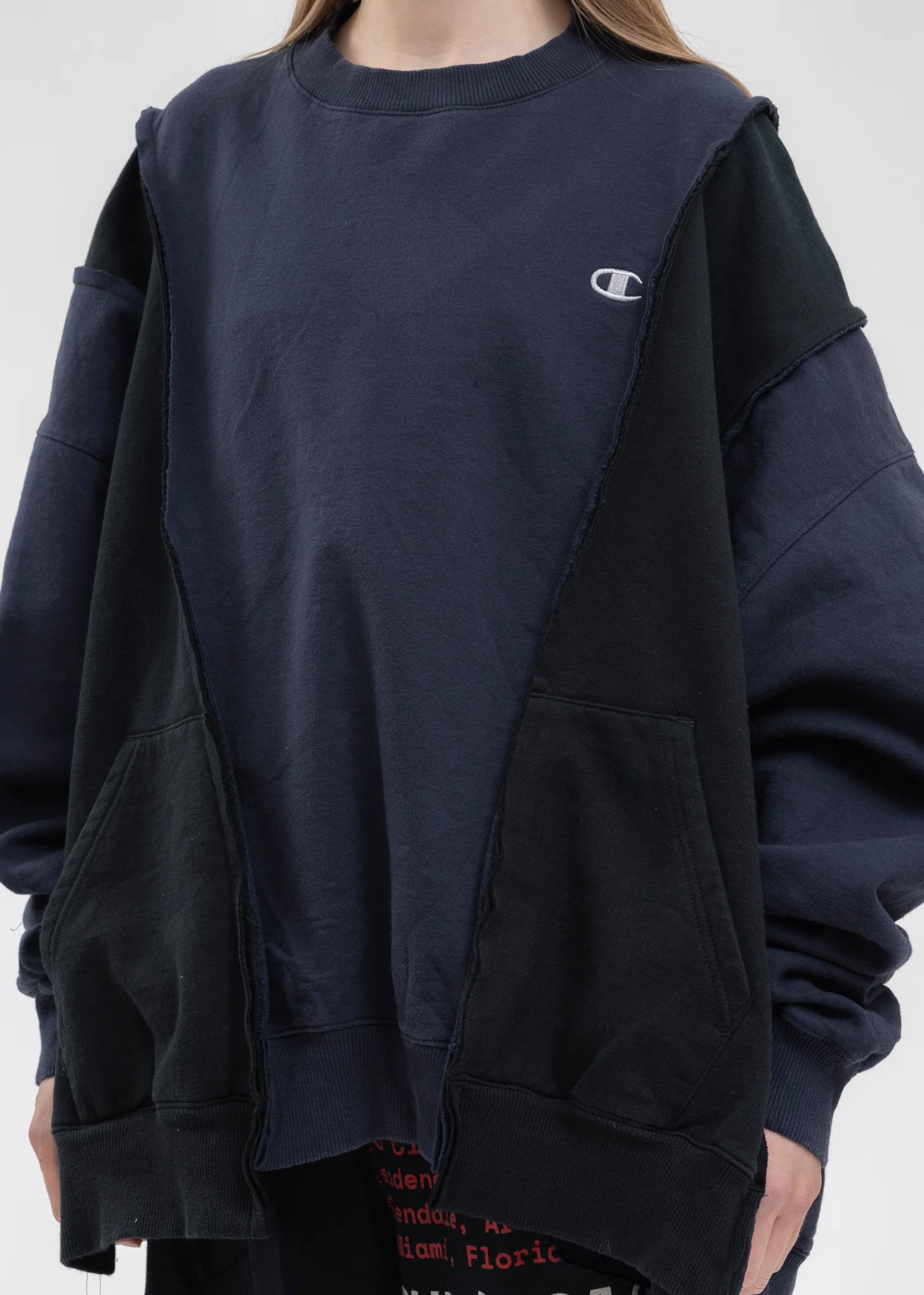 Black Wide Champ Sweat -Style 3 - Image 3