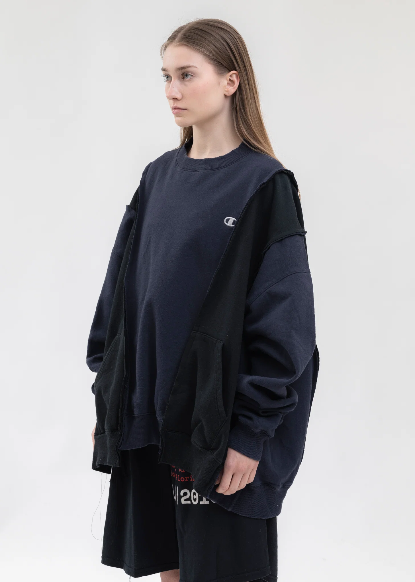Black Wide Champ Sweat -Style 3 - Image 4