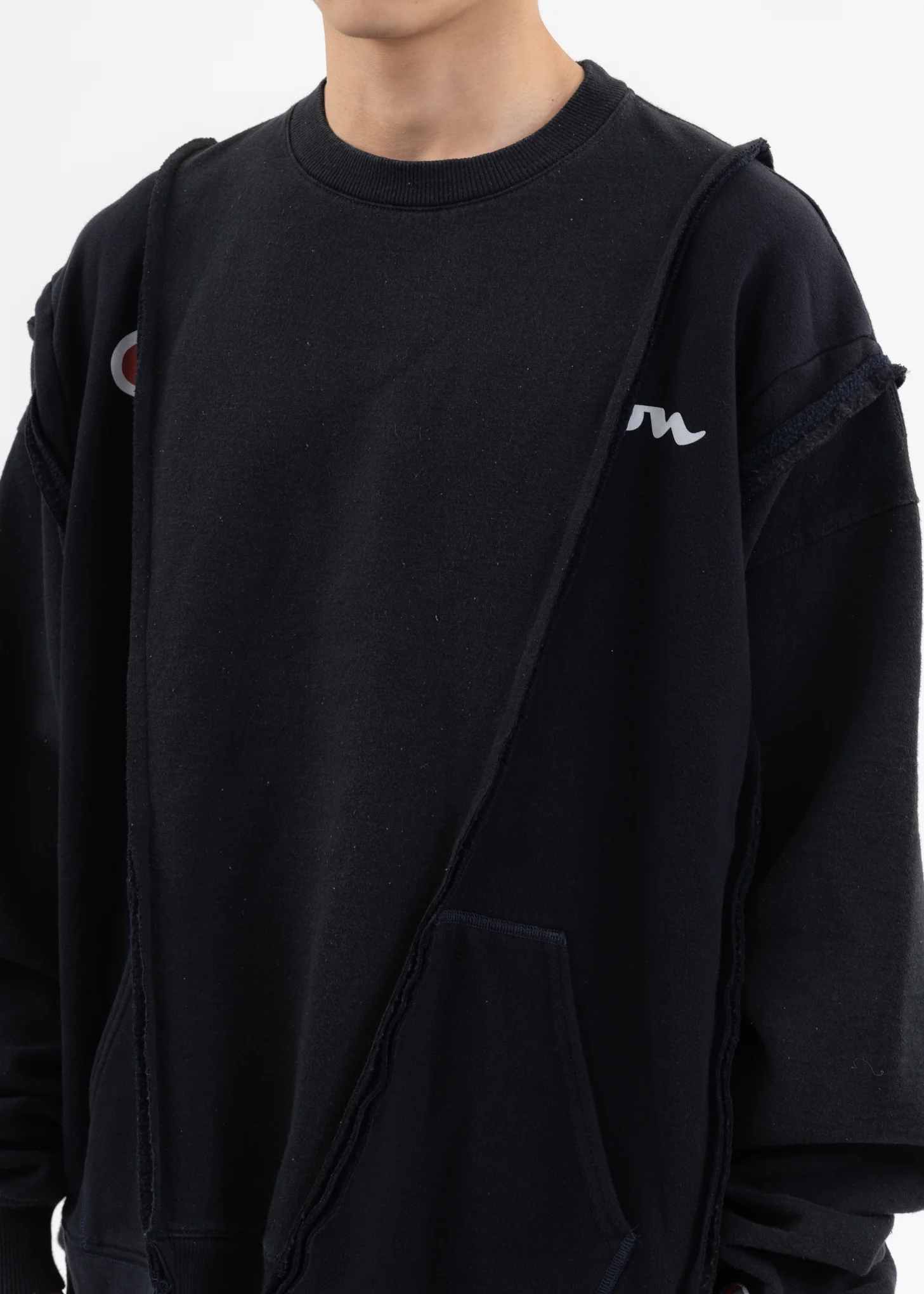 Black Wide Champ Sweat -Style C - Image 4
