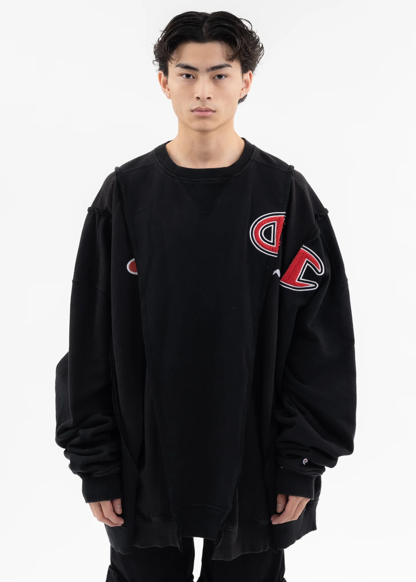 Black Wide Champ Sweat -Style E