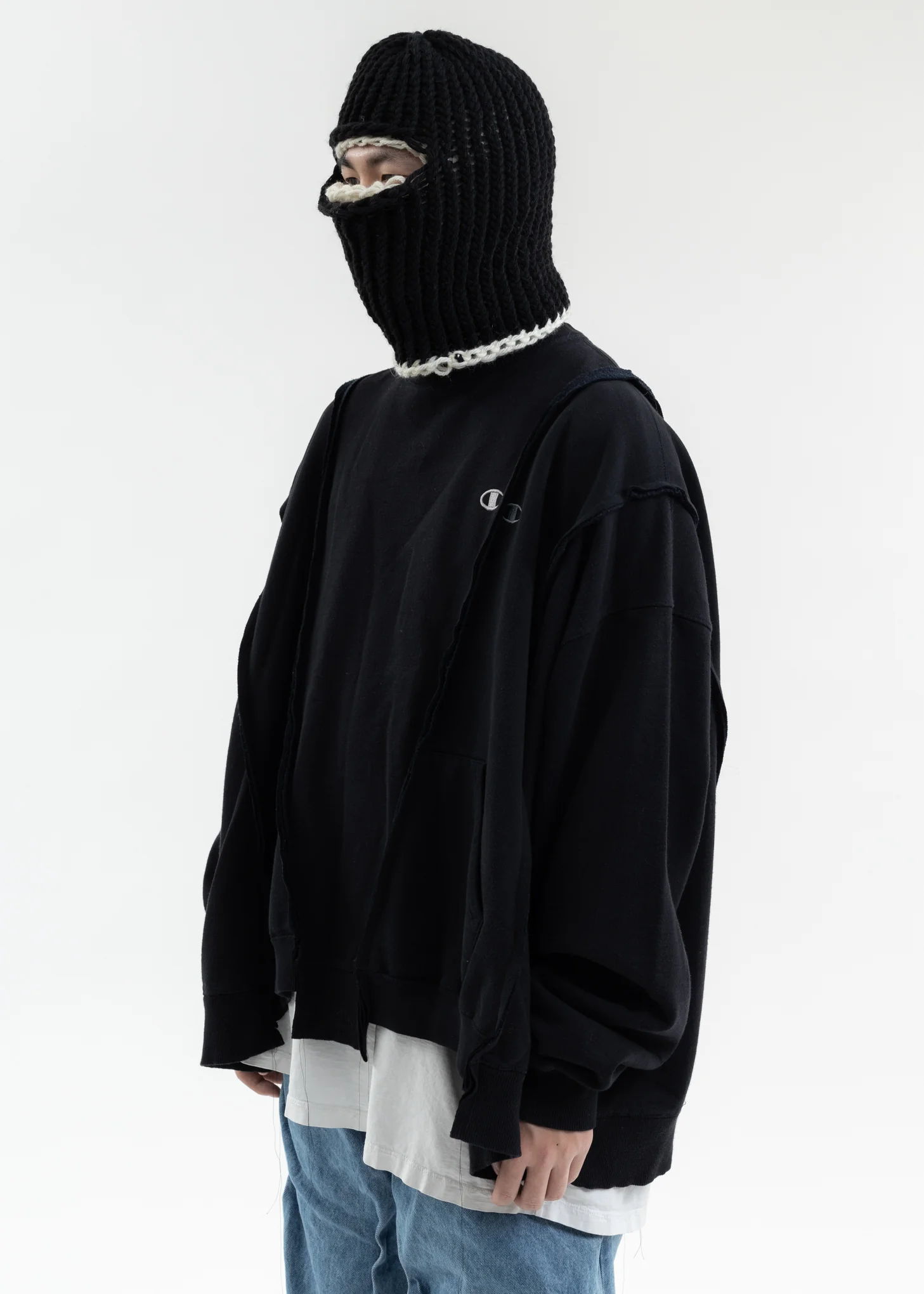 Black Wide Champ Sweat -Style F - Image 3