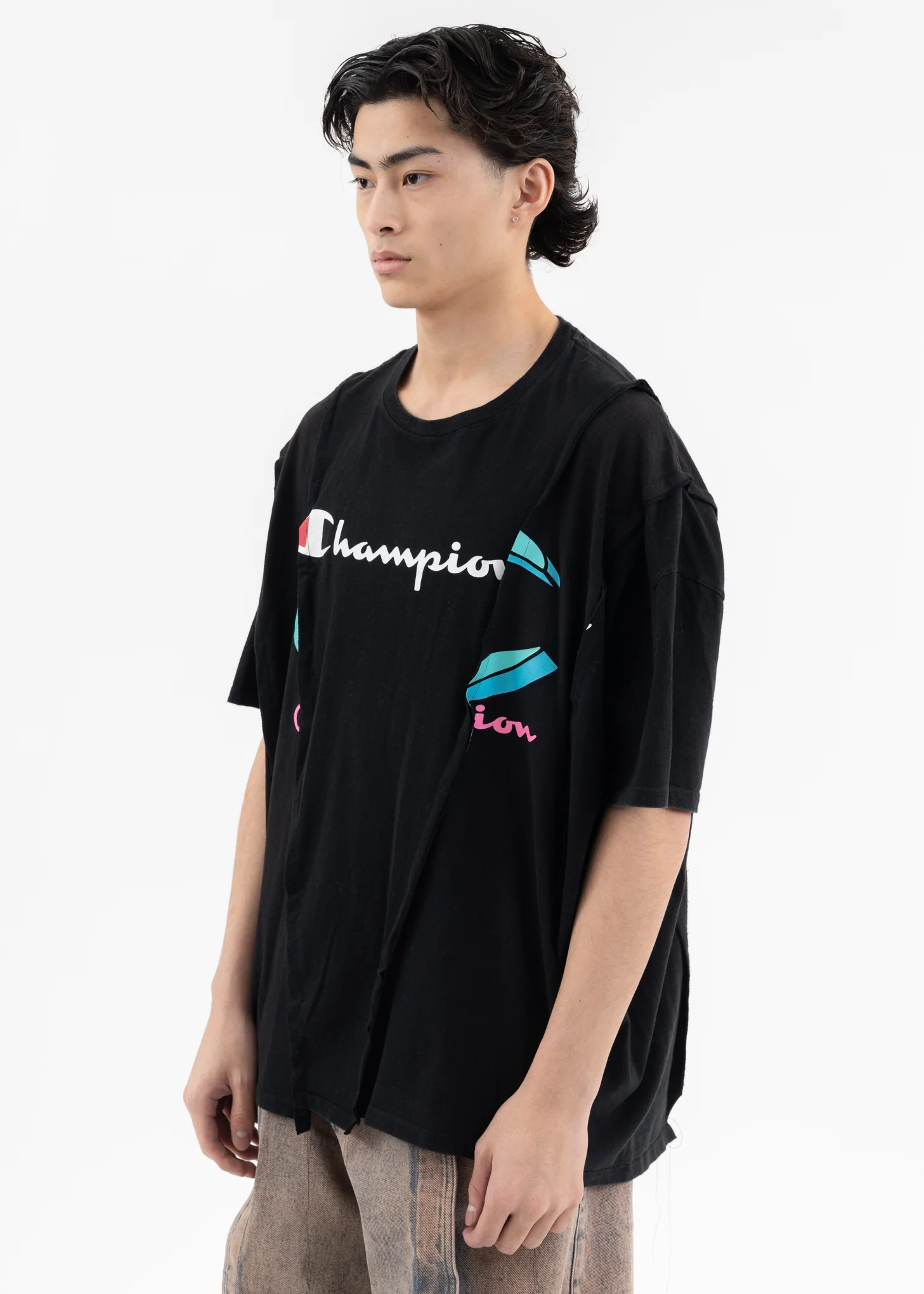 Black Wide Champ Tee -Style A - Image 2