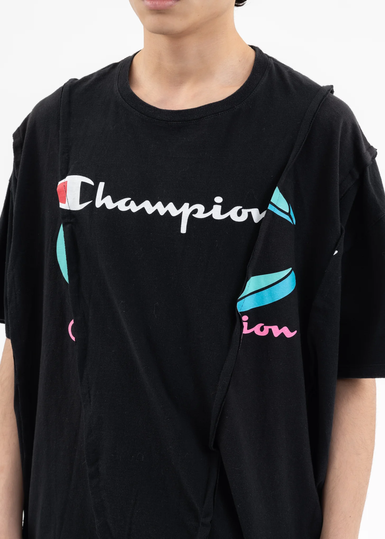 Black Wide Champ Tee -Style A - Image 4