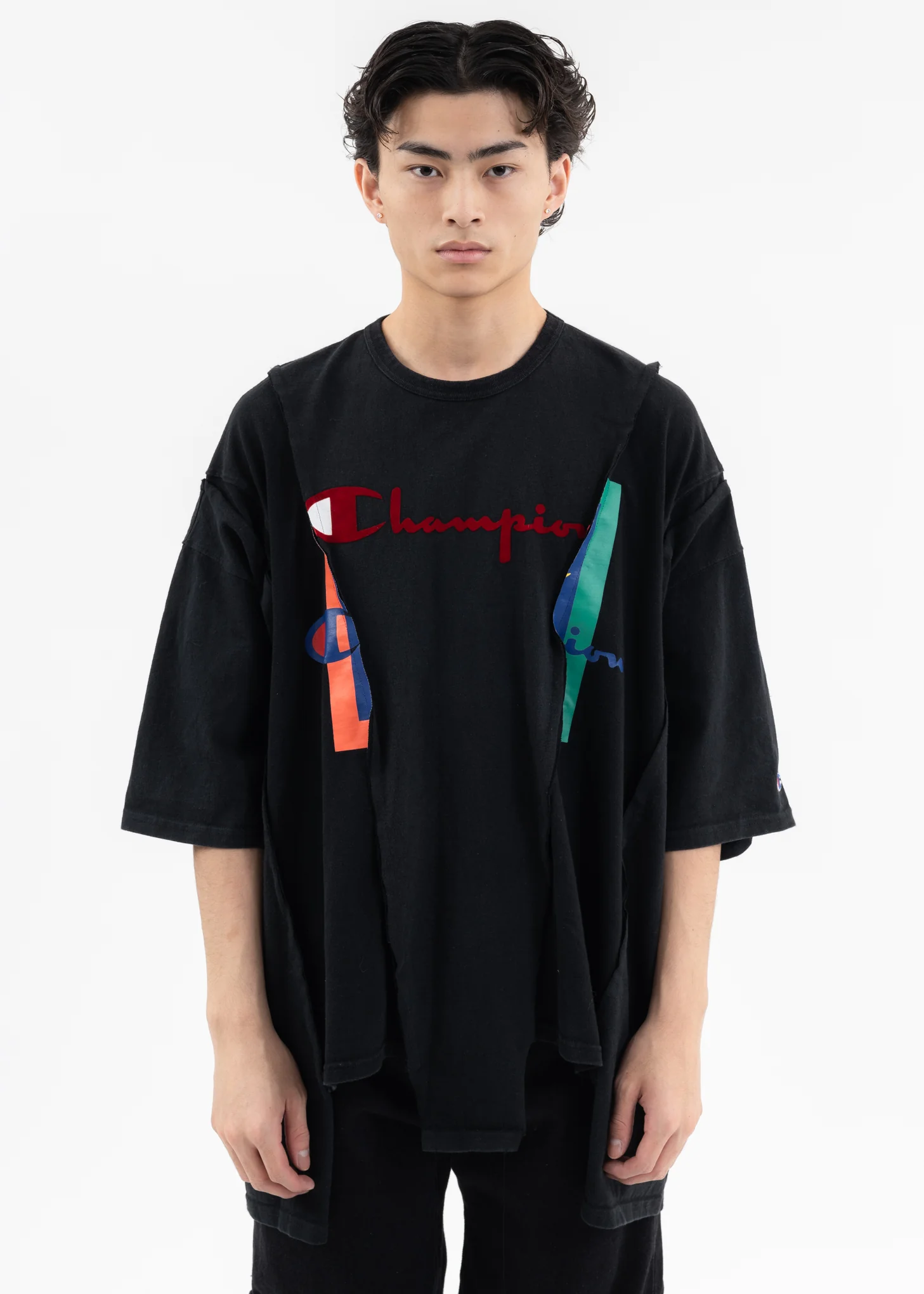 Black Wide Champ Tee -Style B
