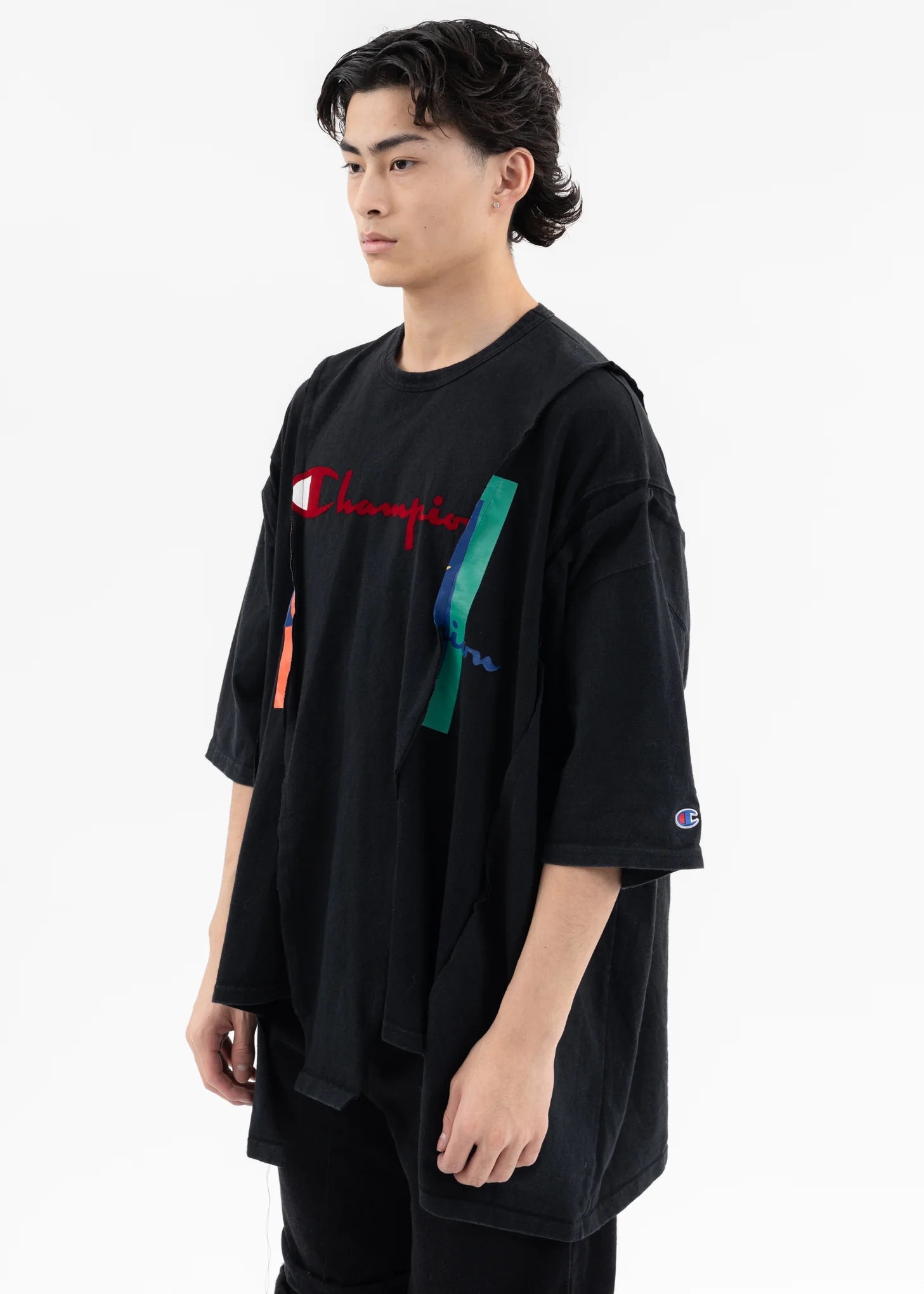 Black Wide Champ Tee -Style B - Image 3