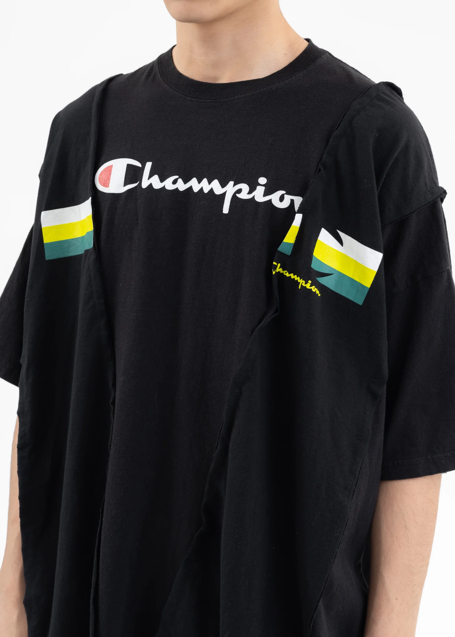 Black Wide Champ Tee -Style C - Image 2