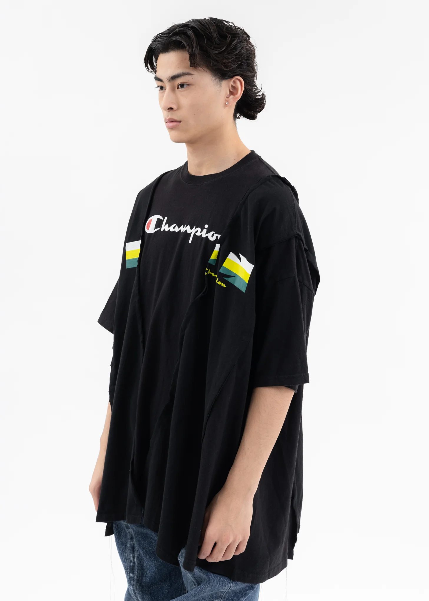 Black Wide Champ Tee -Style C - Image 3