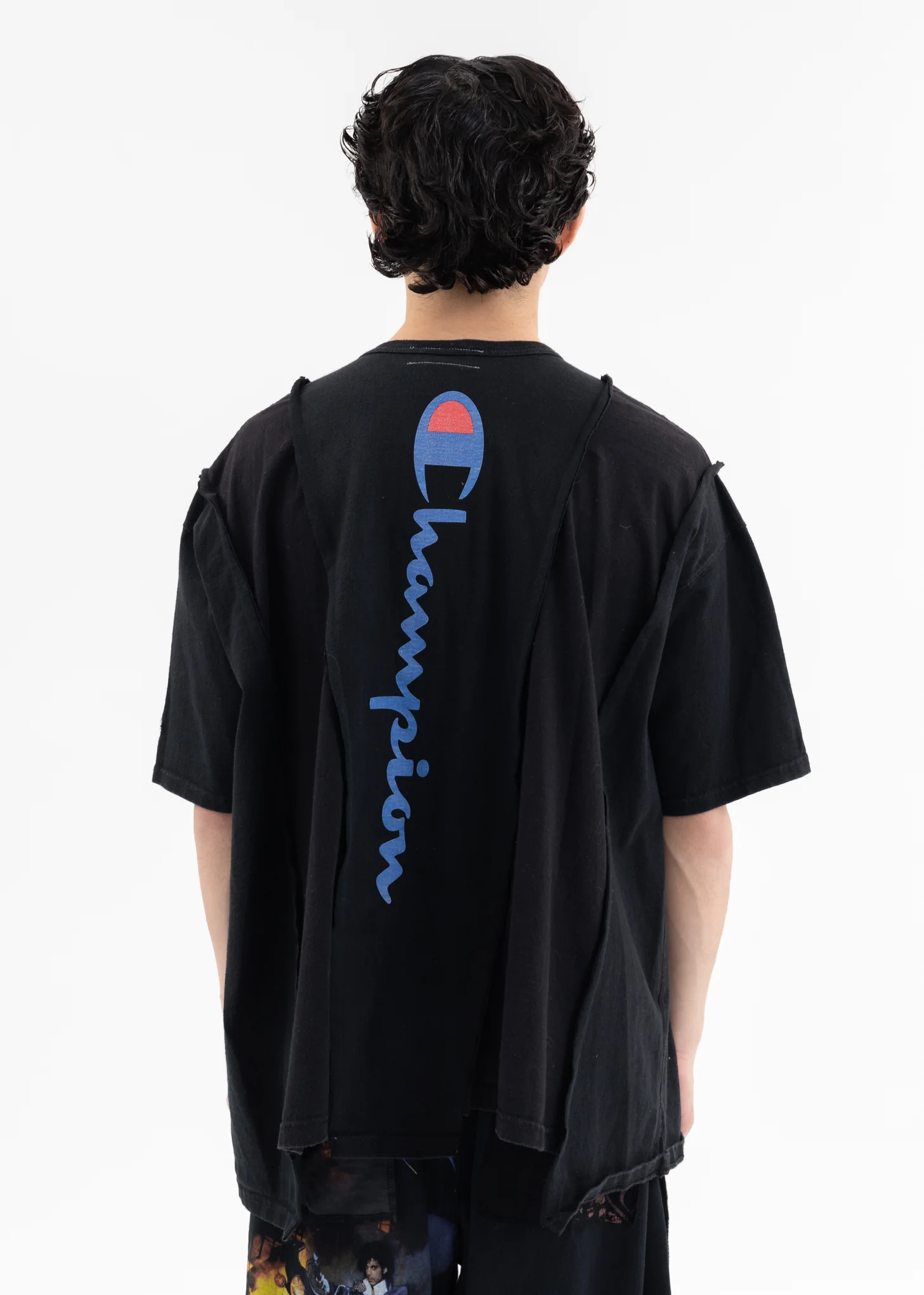 Black Wide Champ Tee -Style E - Image 4