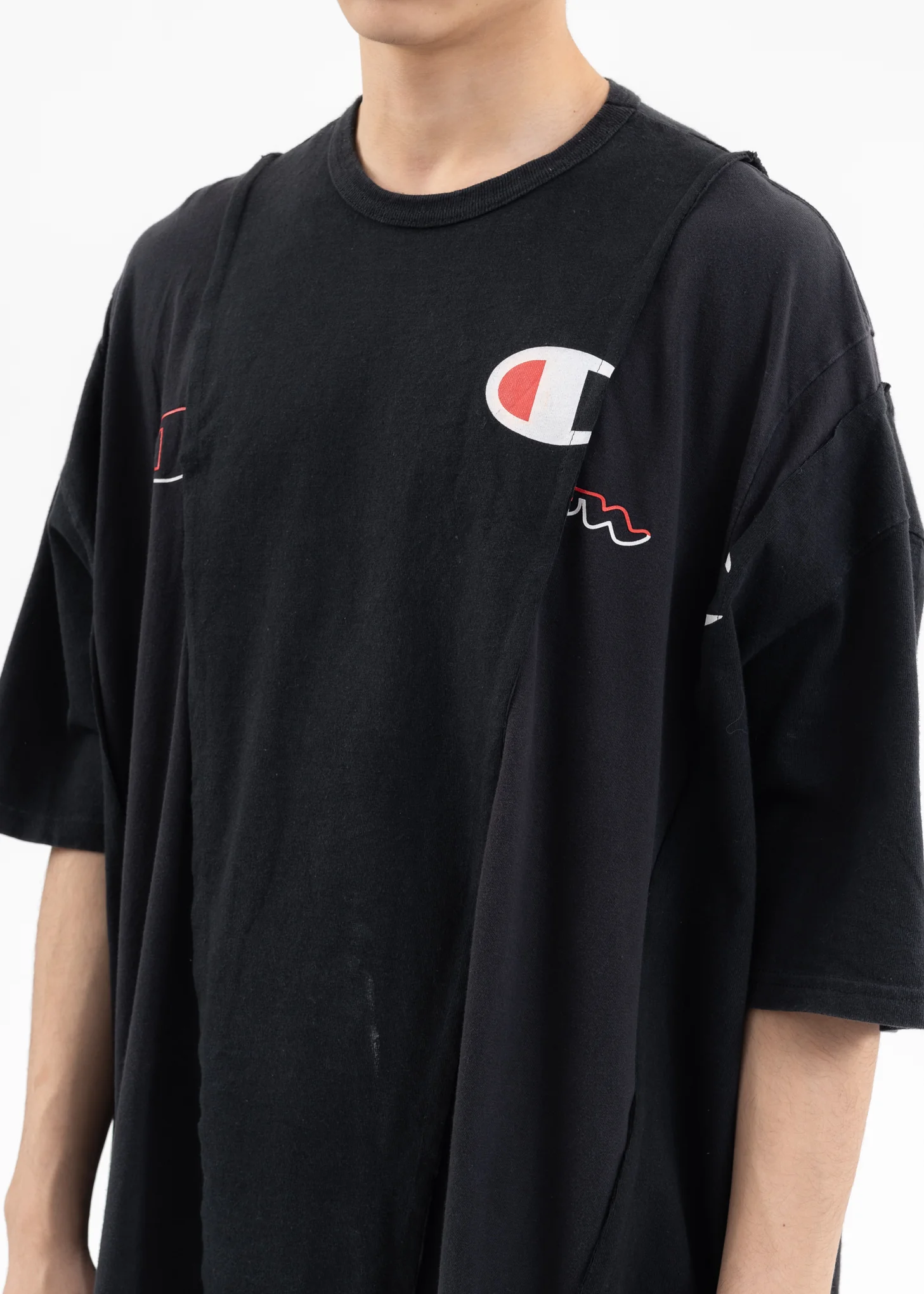 Black Wide Champ Tee -Style D - Image 2