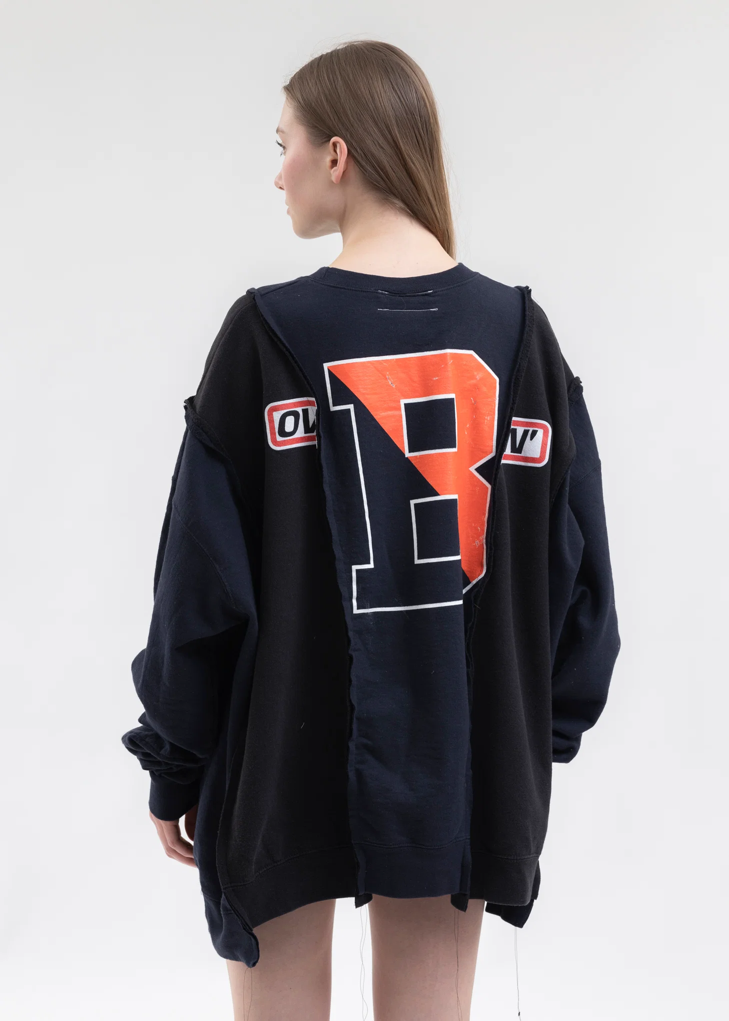 Black Wide College Sweat -Style 1 - Image 2