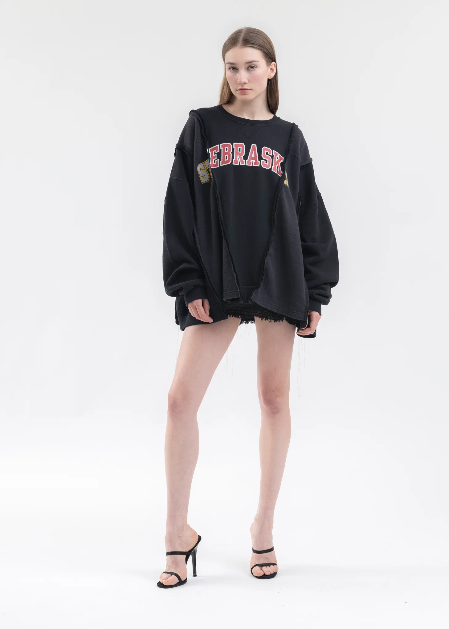 Black Wide College Sweat -Style 2 - Image 5