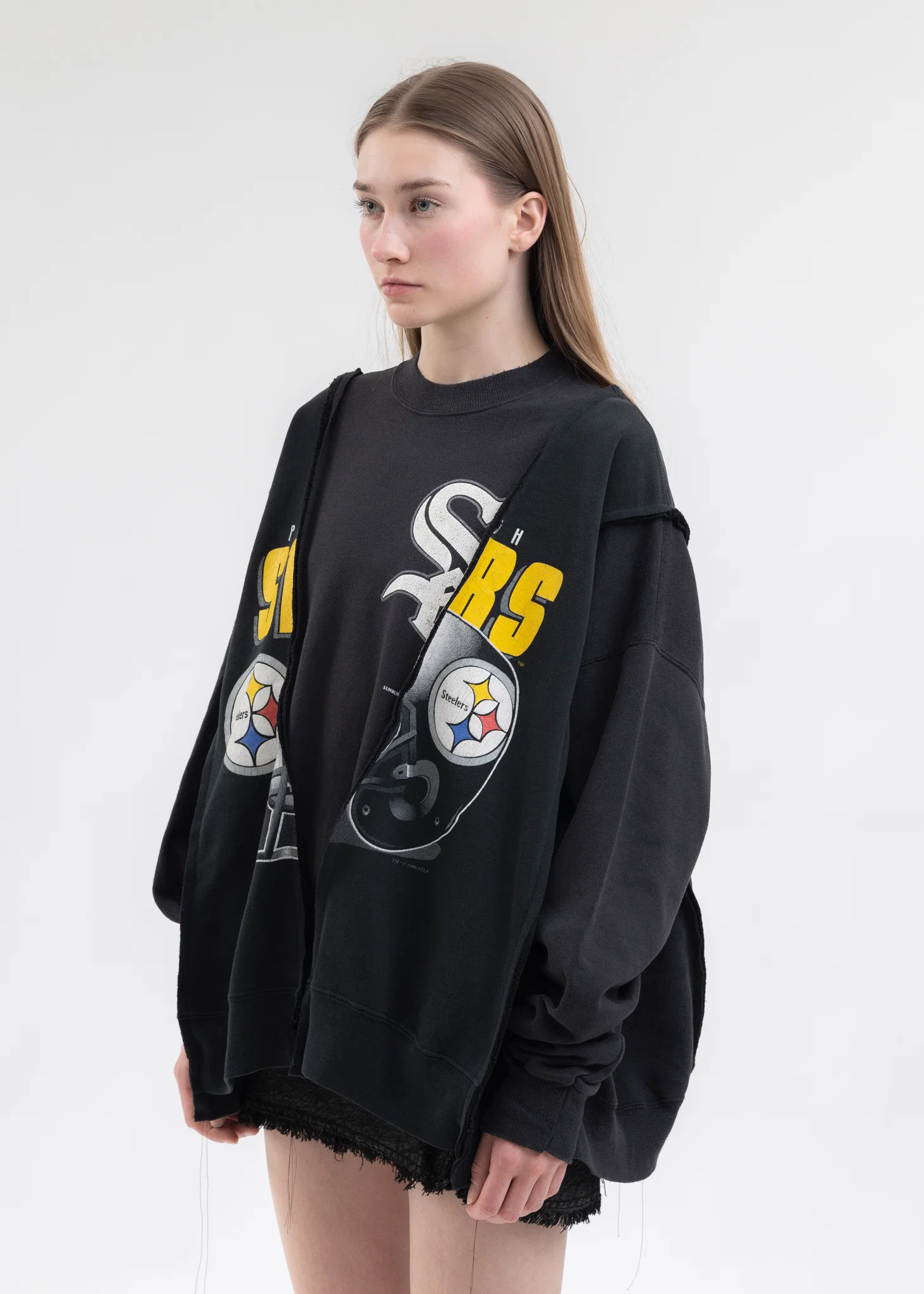 Black Wide College Sweat -Style 4 - Image 2