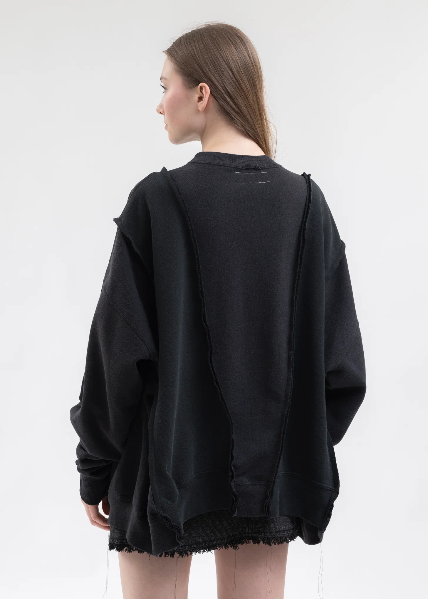 Black Wide College Sweat -Style 4 - Image 3