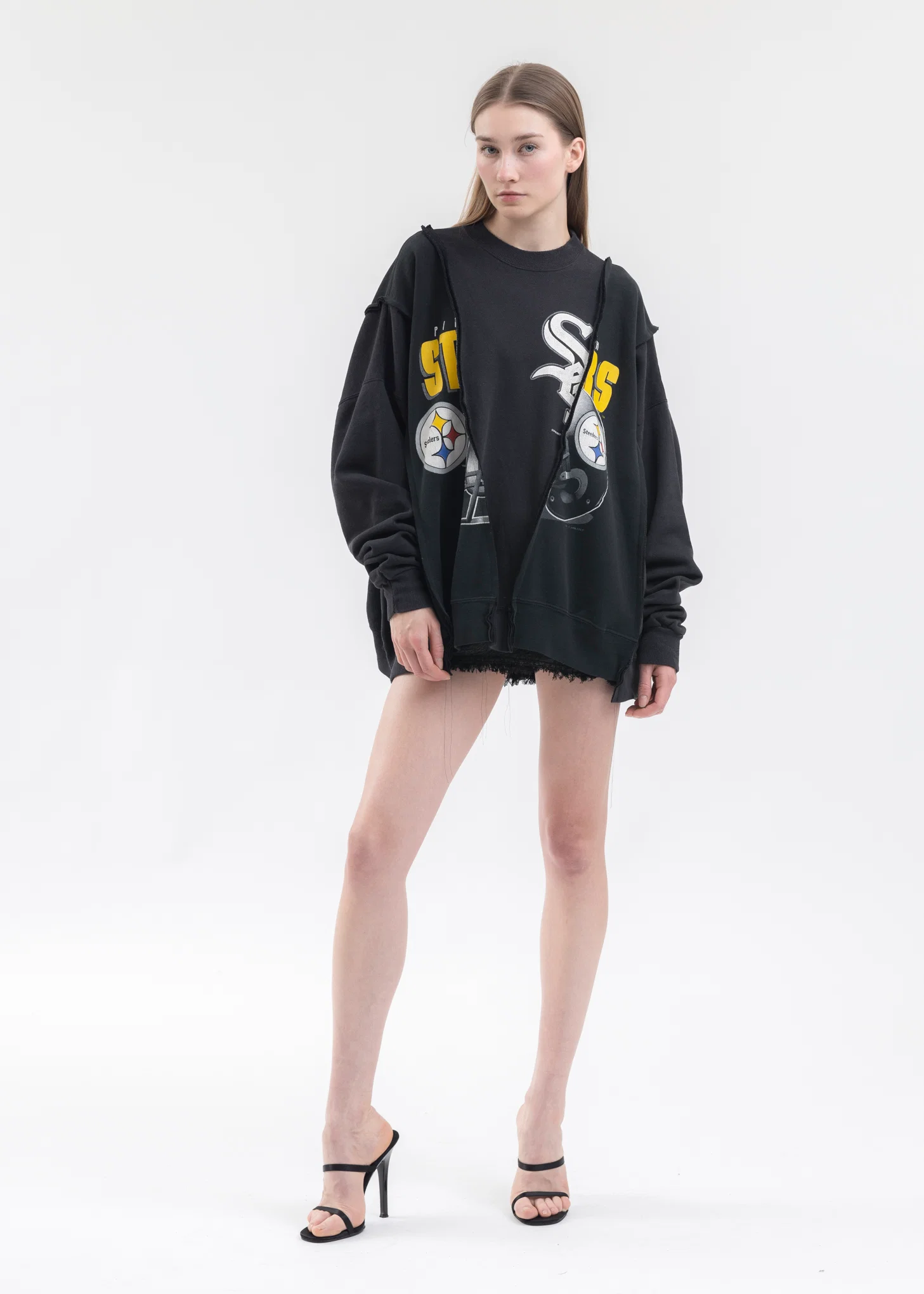 Black Wide College Sweat -Style 4 - Image 5