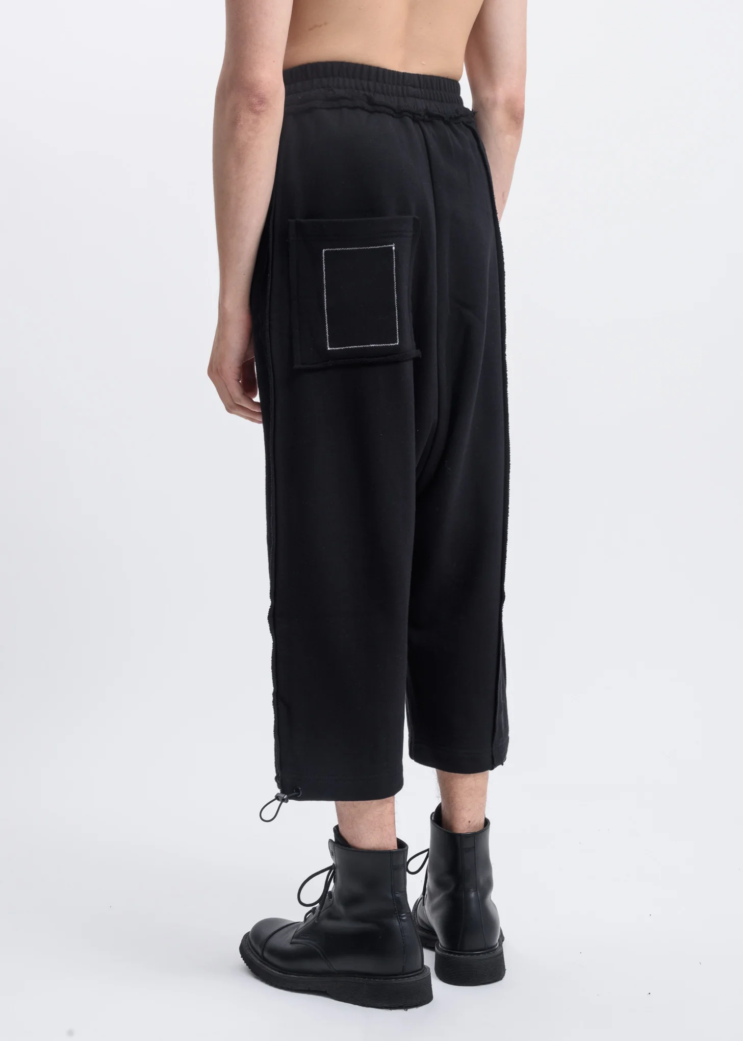 Black Wide Leg Pants w/ Red Piping - Image 3