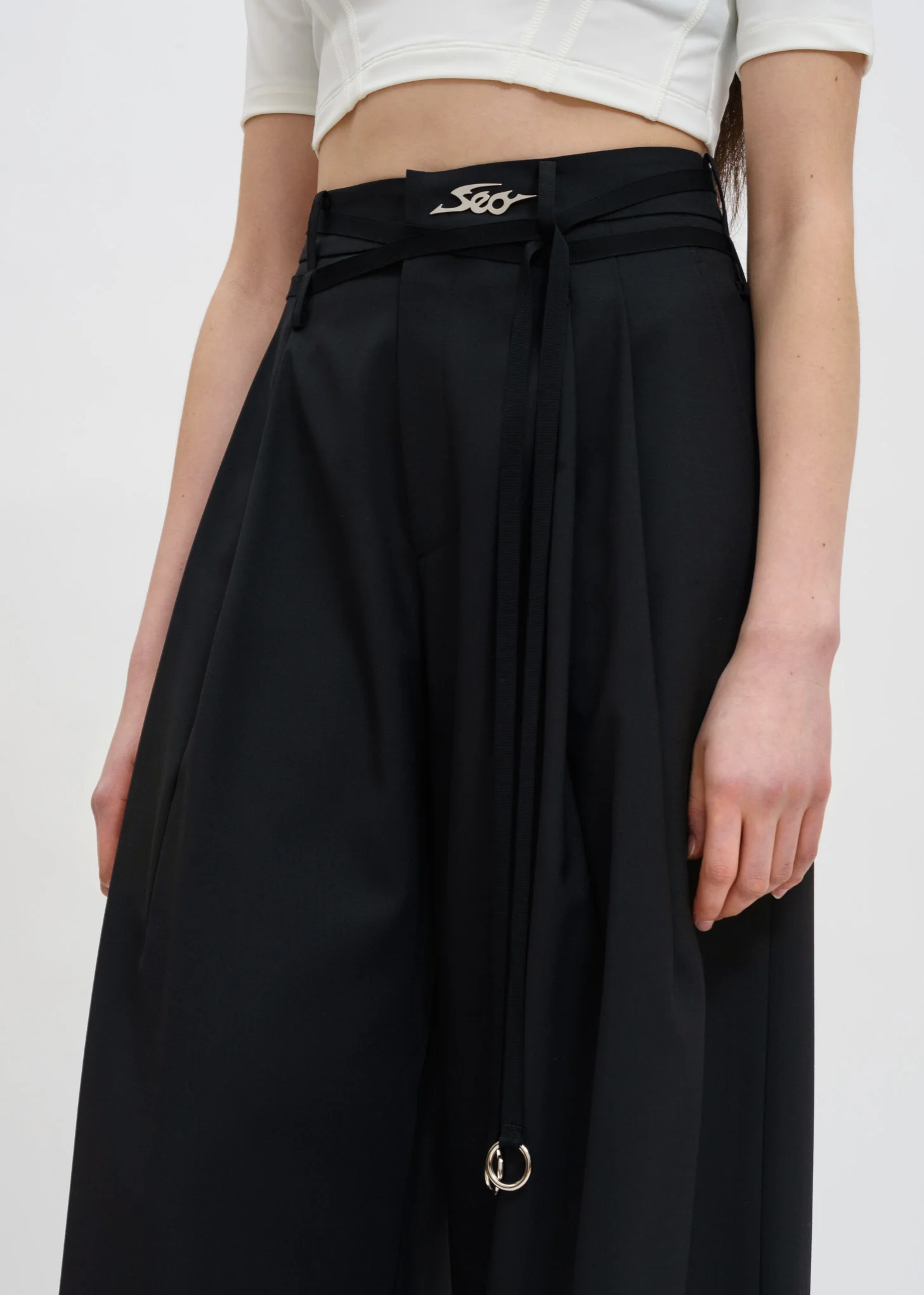 Black Wide Pants - Image 2