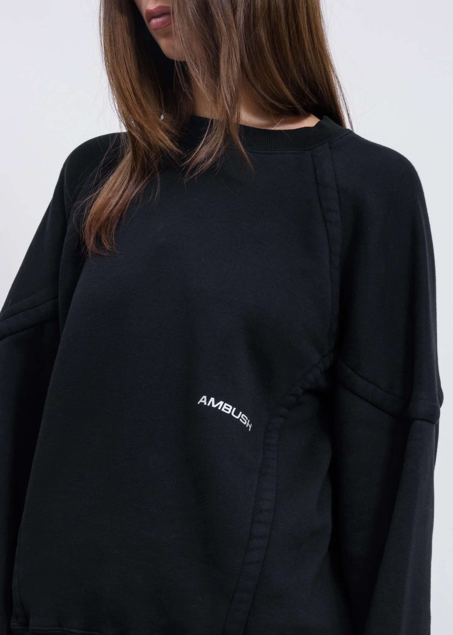 Black Wide Piping Sweater - Image 2