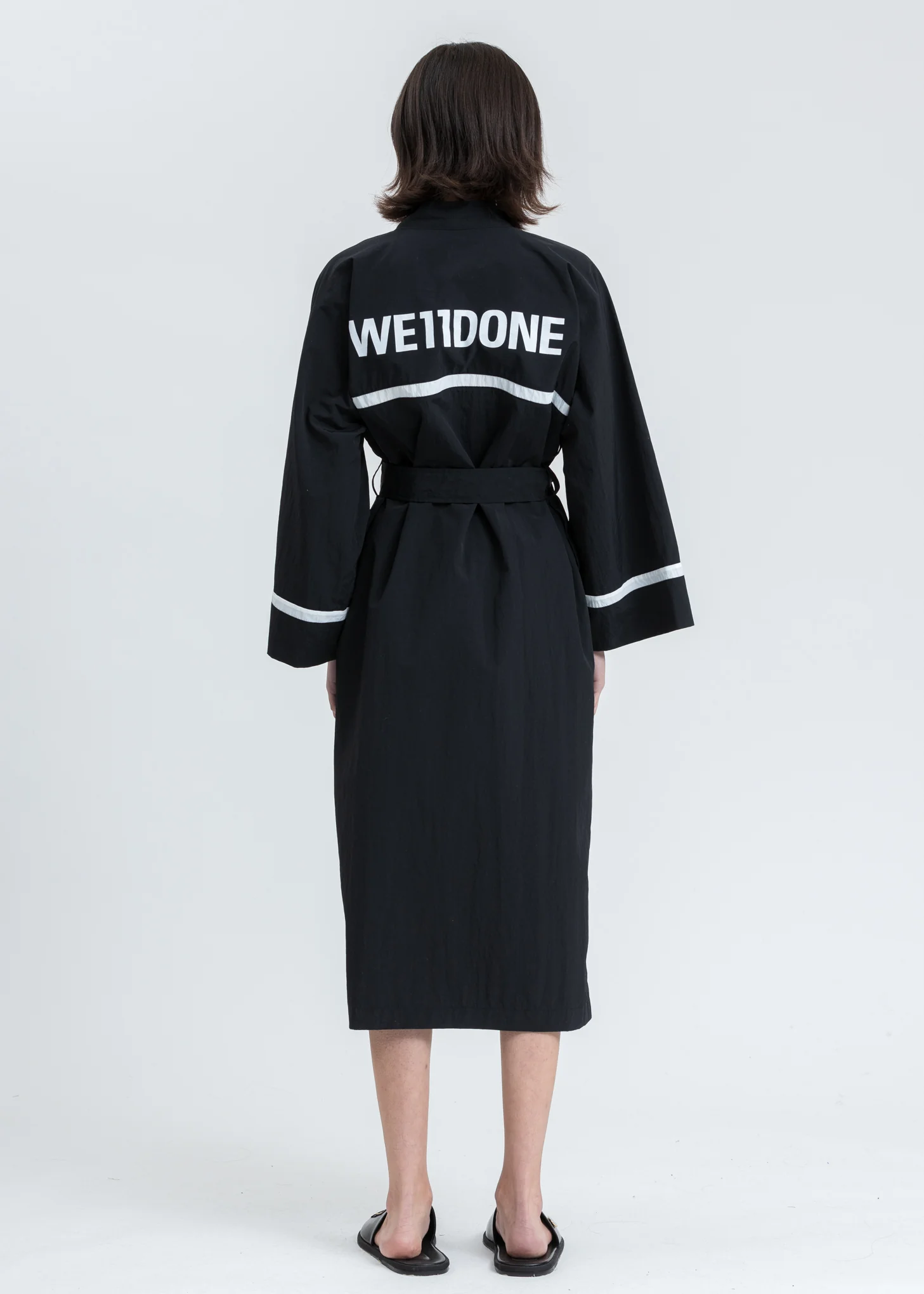 Black Wide Sleeves Night Gown - Image 2
