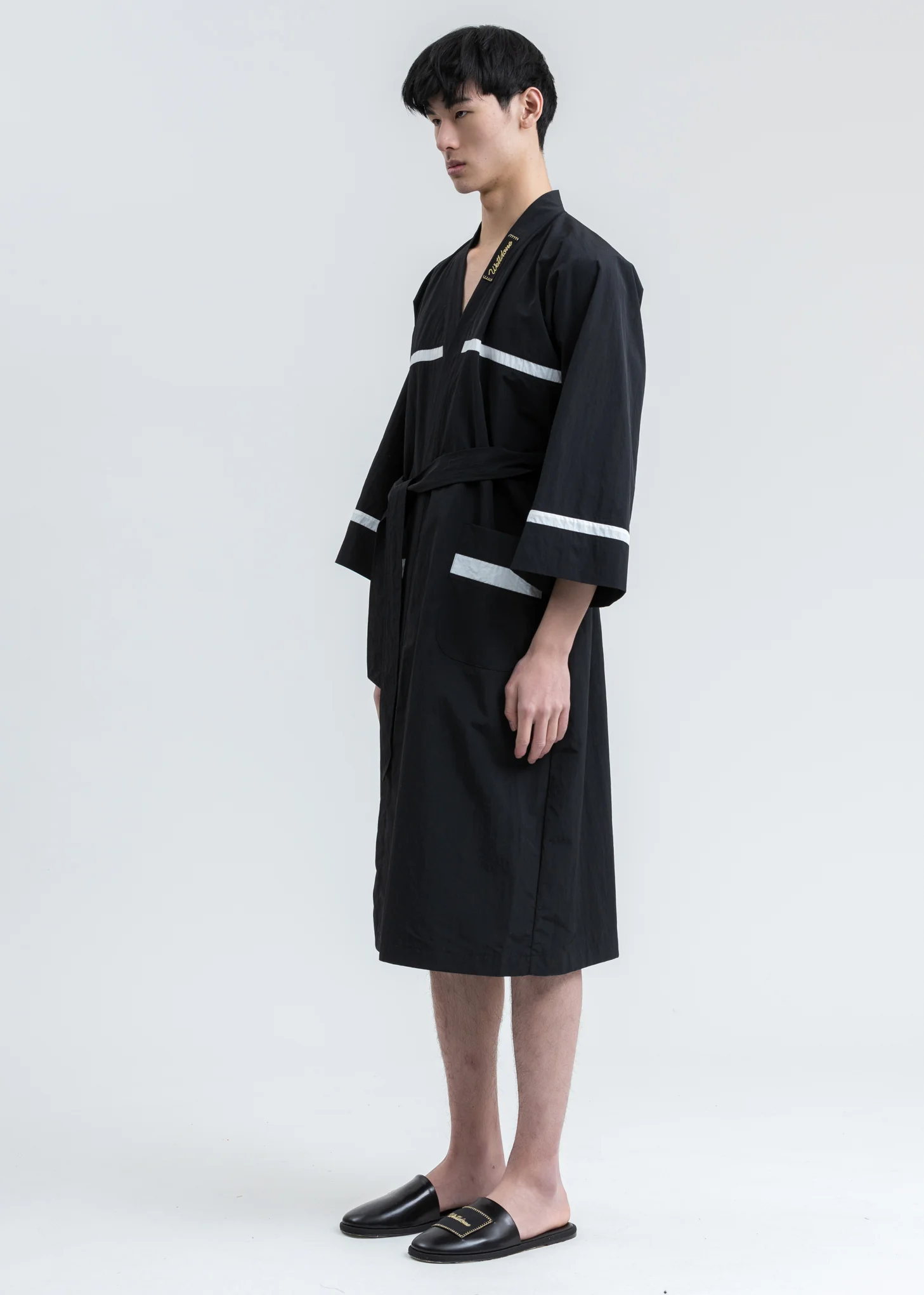 Black Wide Sleeves Night Gown - Image 3