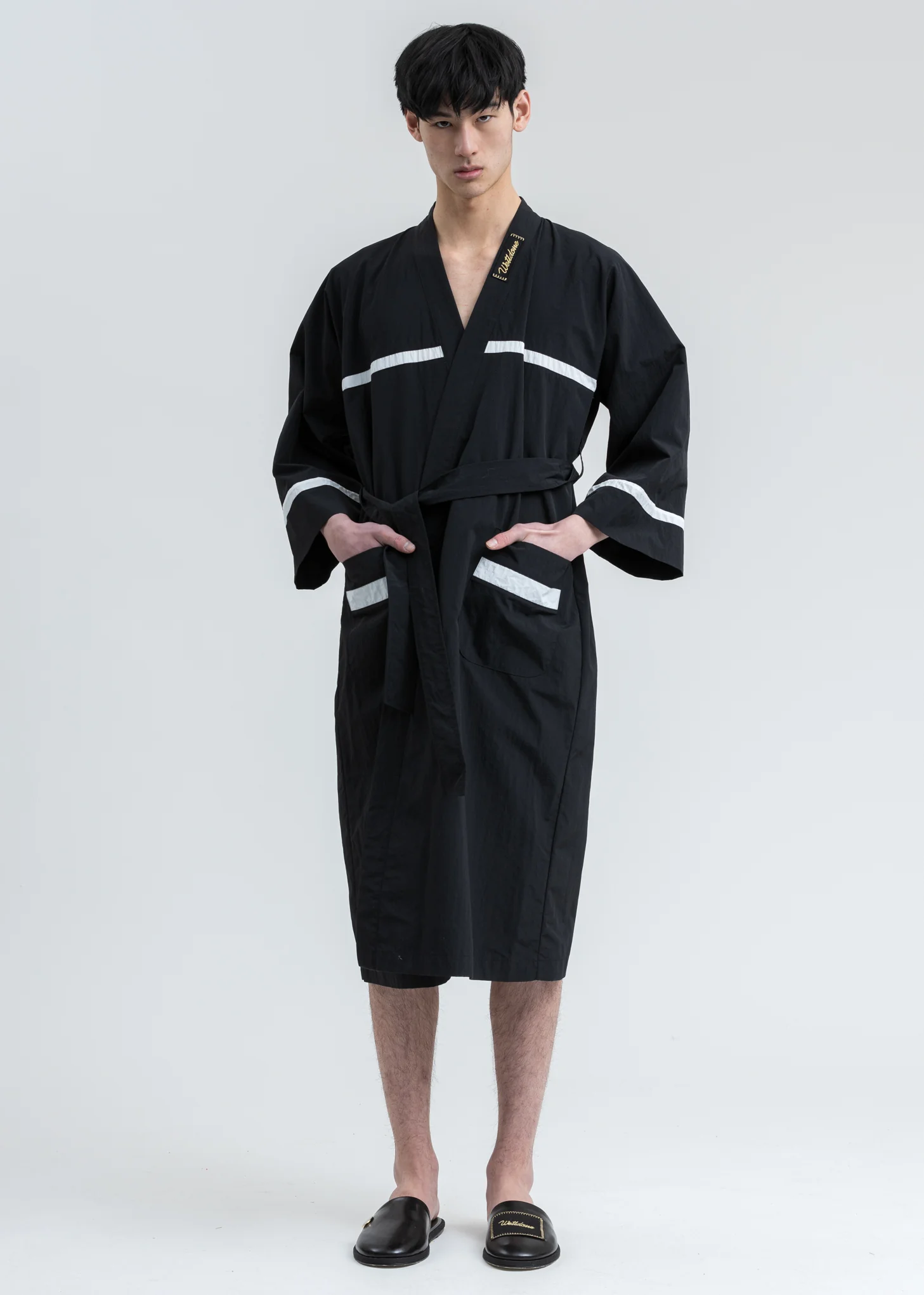 Black Wide Sleeves Night Gown - Image 6