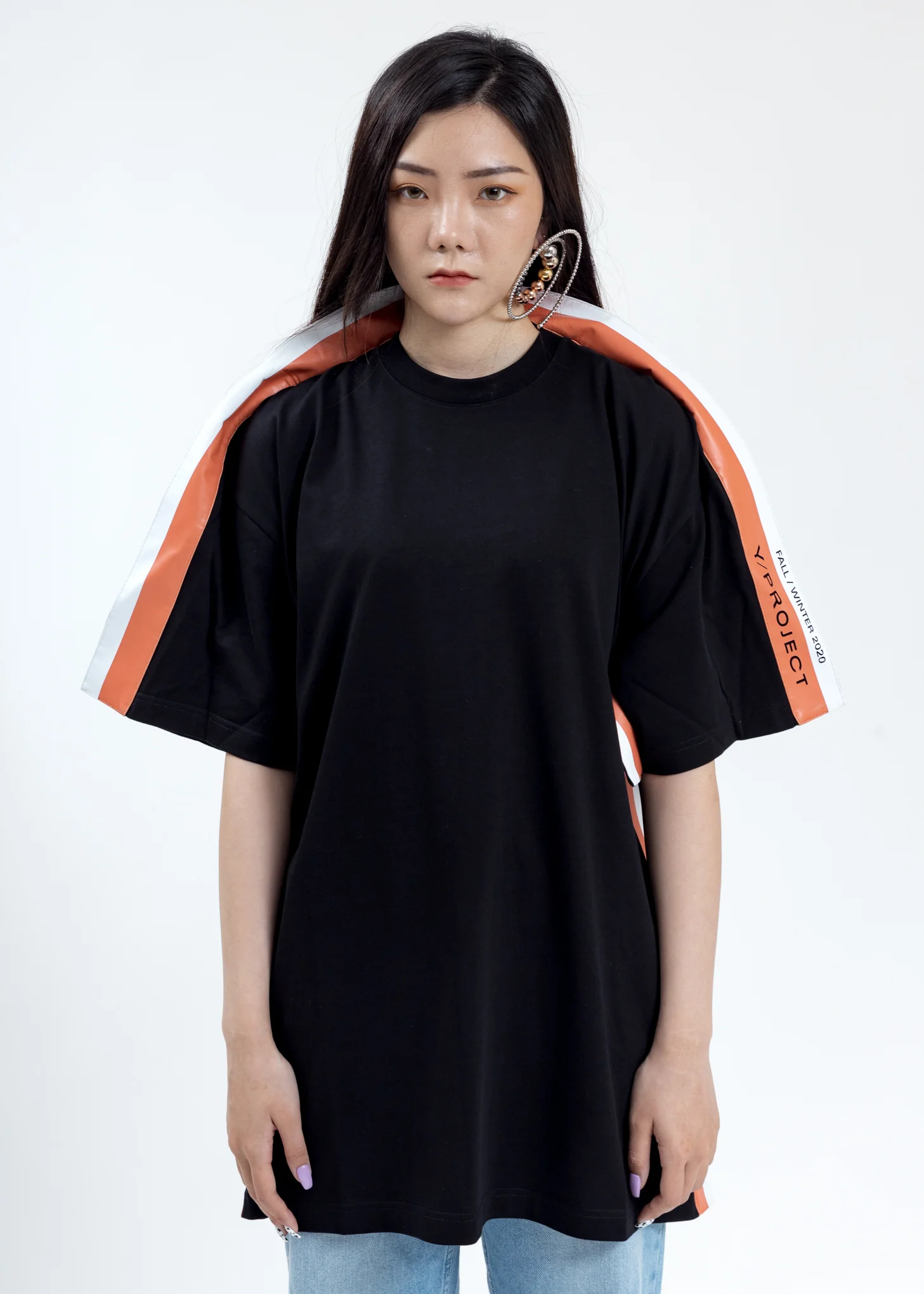 Black Wing Panel T-Shirt