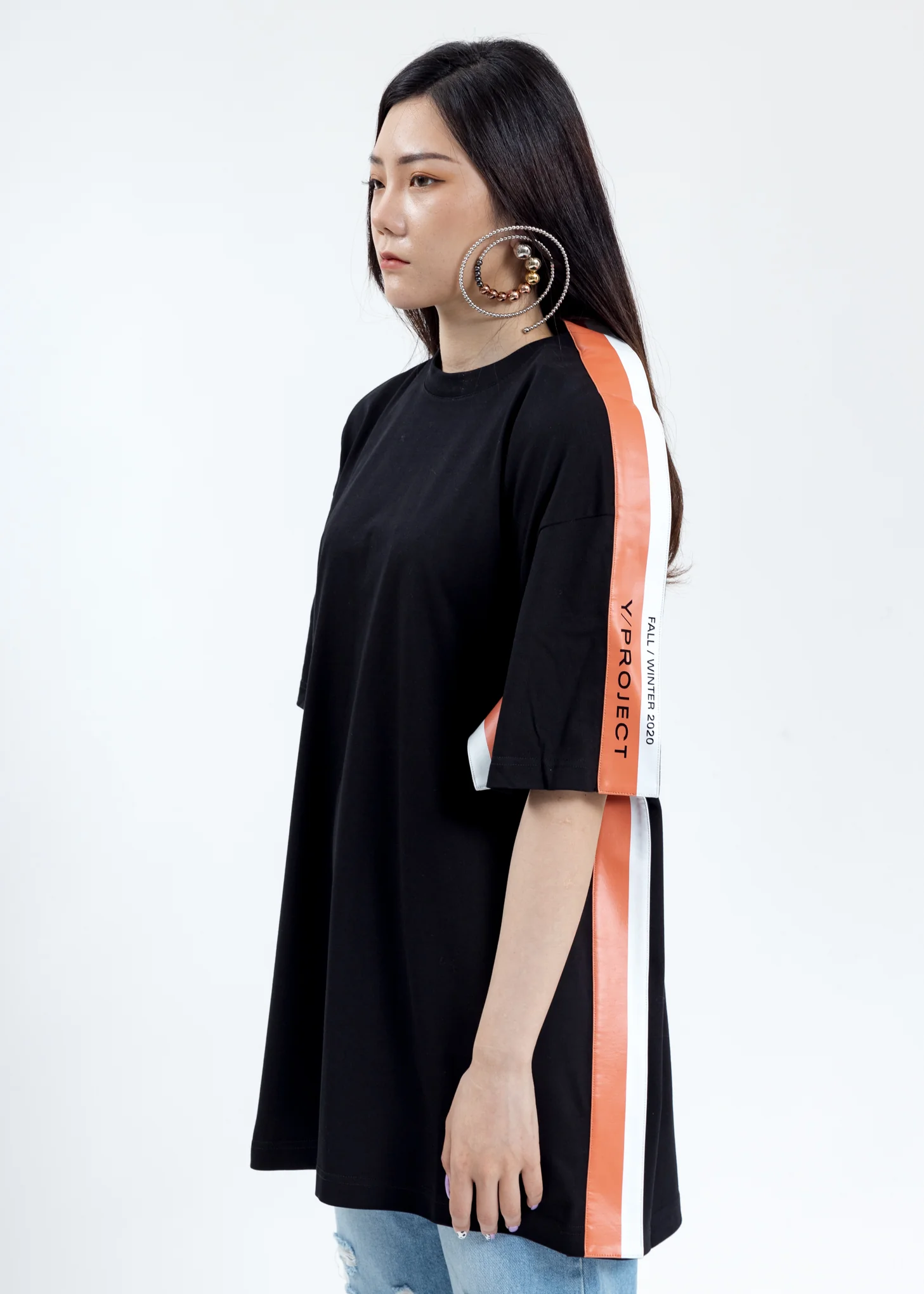 Black Wing Panel T-Shirt - Image 2