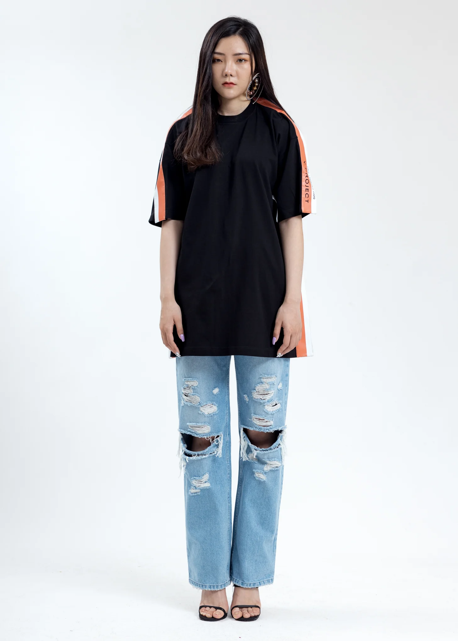 Black Wing Panel T-Shirt - Image 5