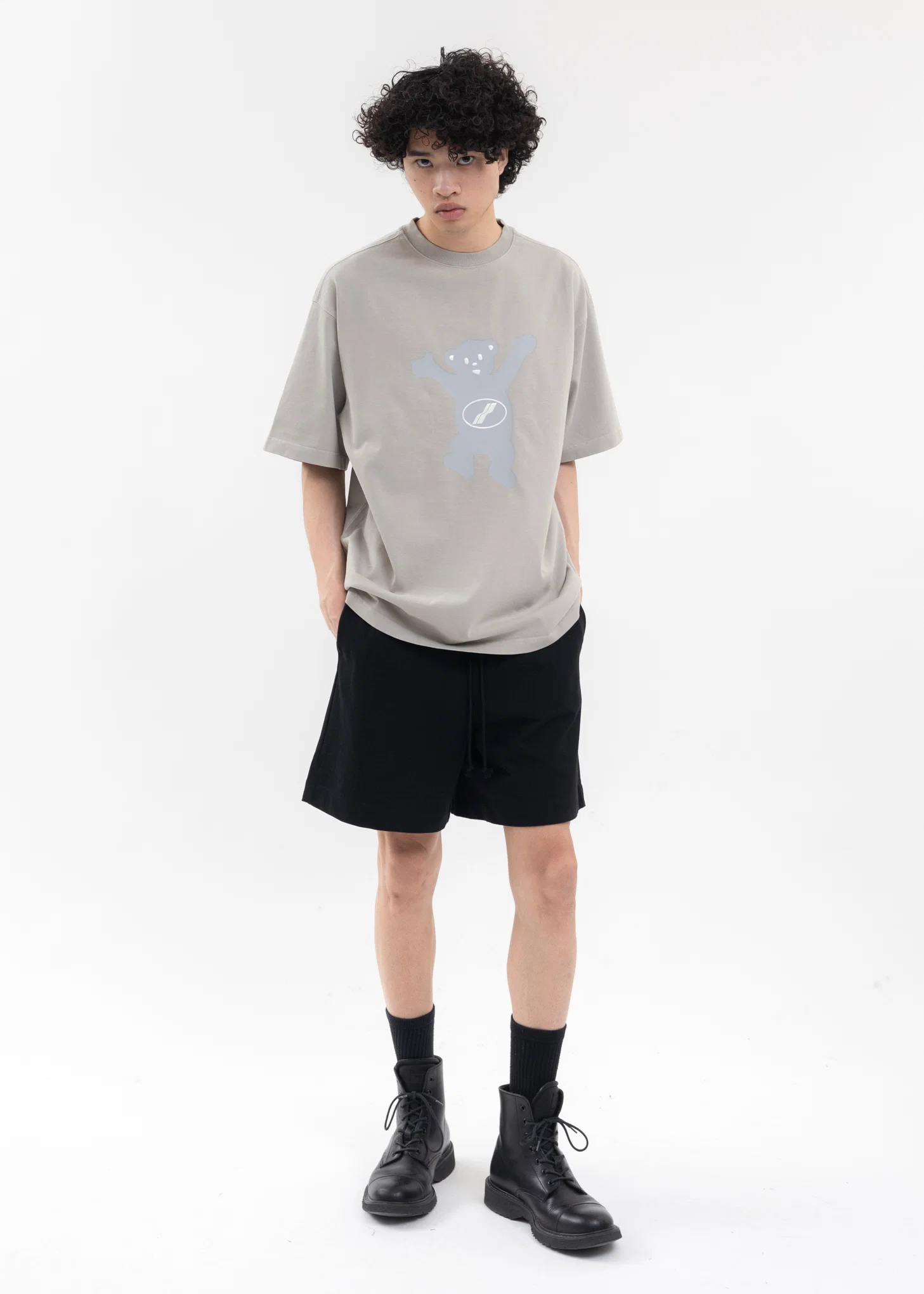 BLACK BANDED SHORTS - Image 5