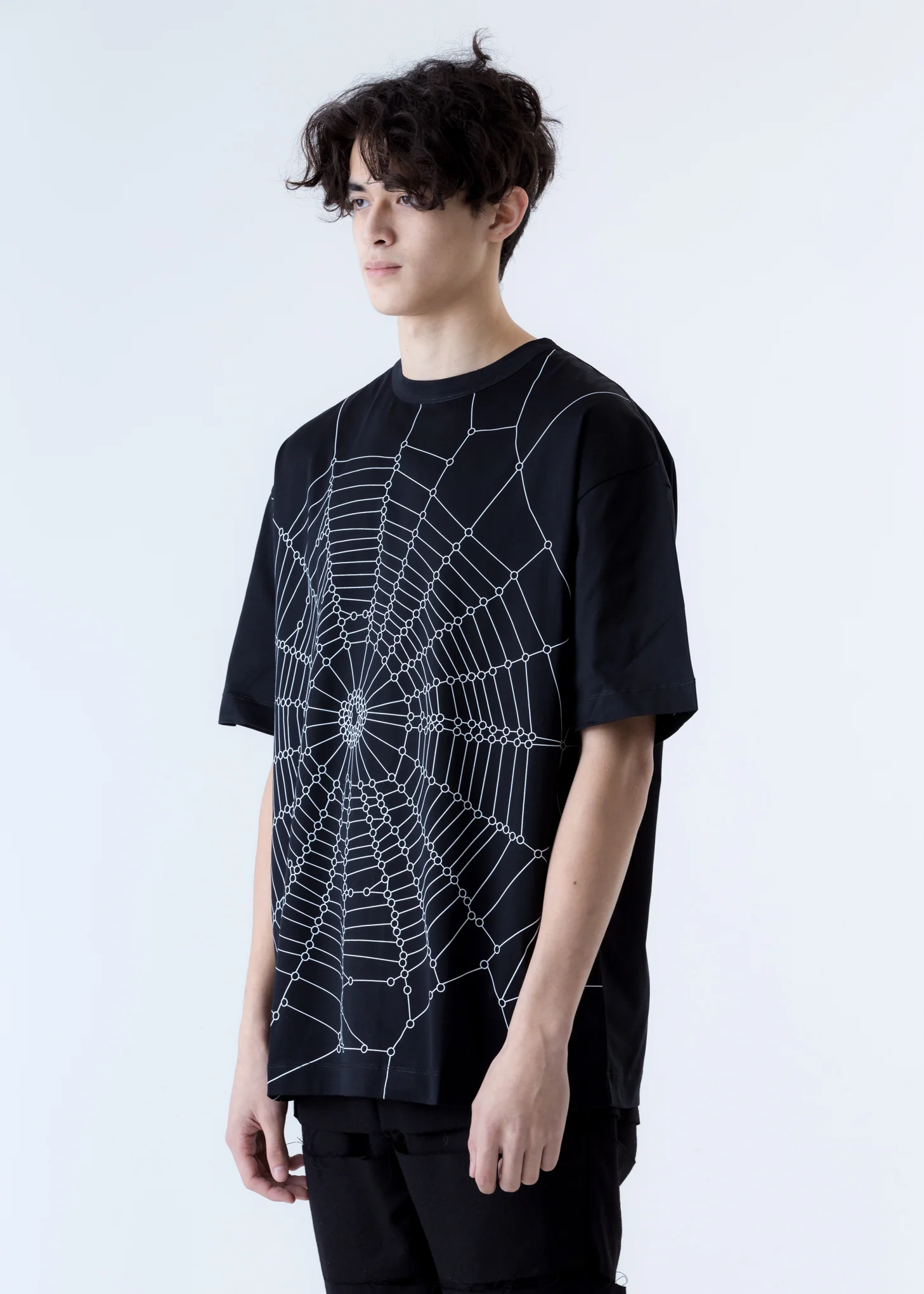 Black Wonder Spider Web T-Shirt - Image 2