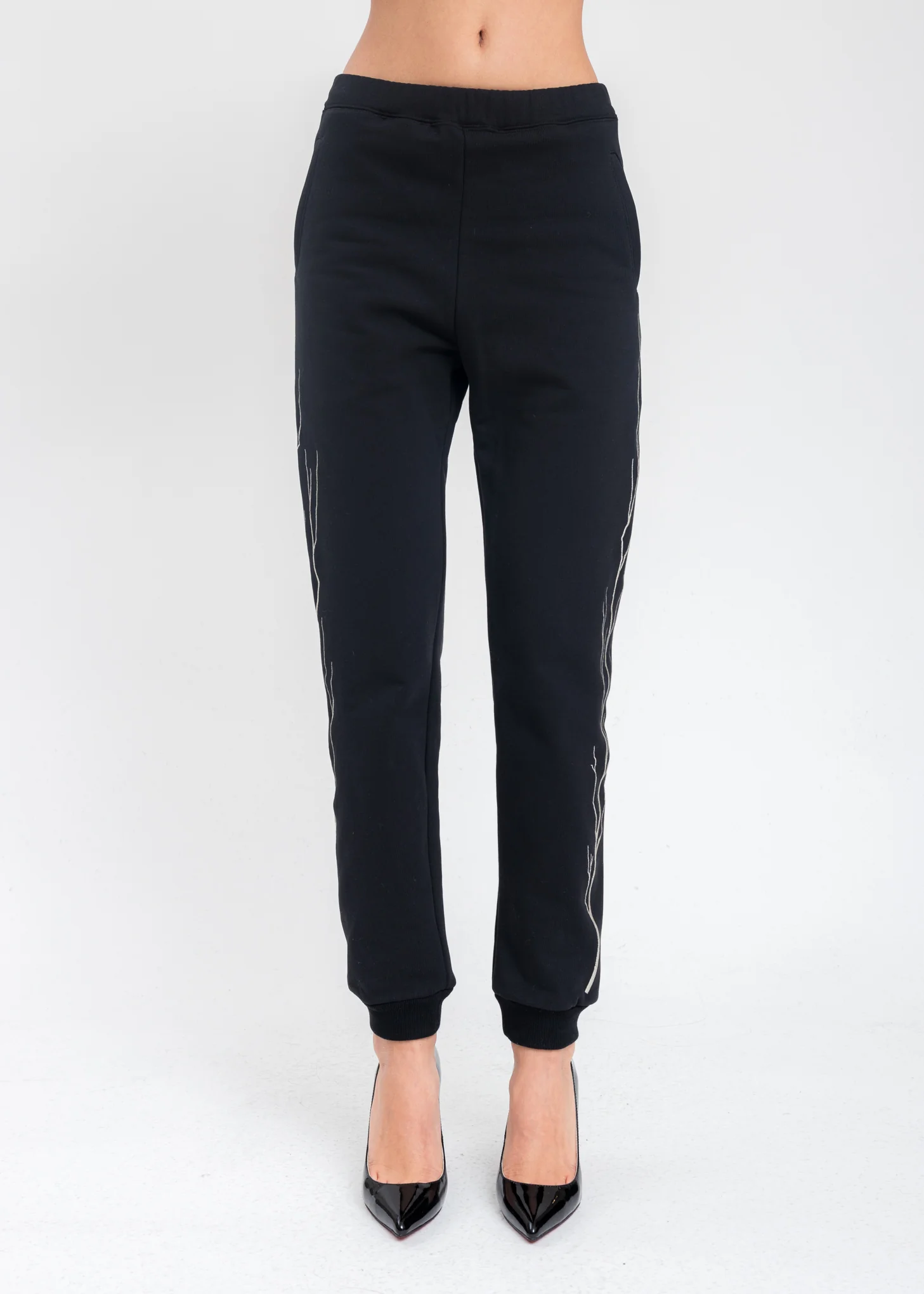 Black Wood Sweatpants