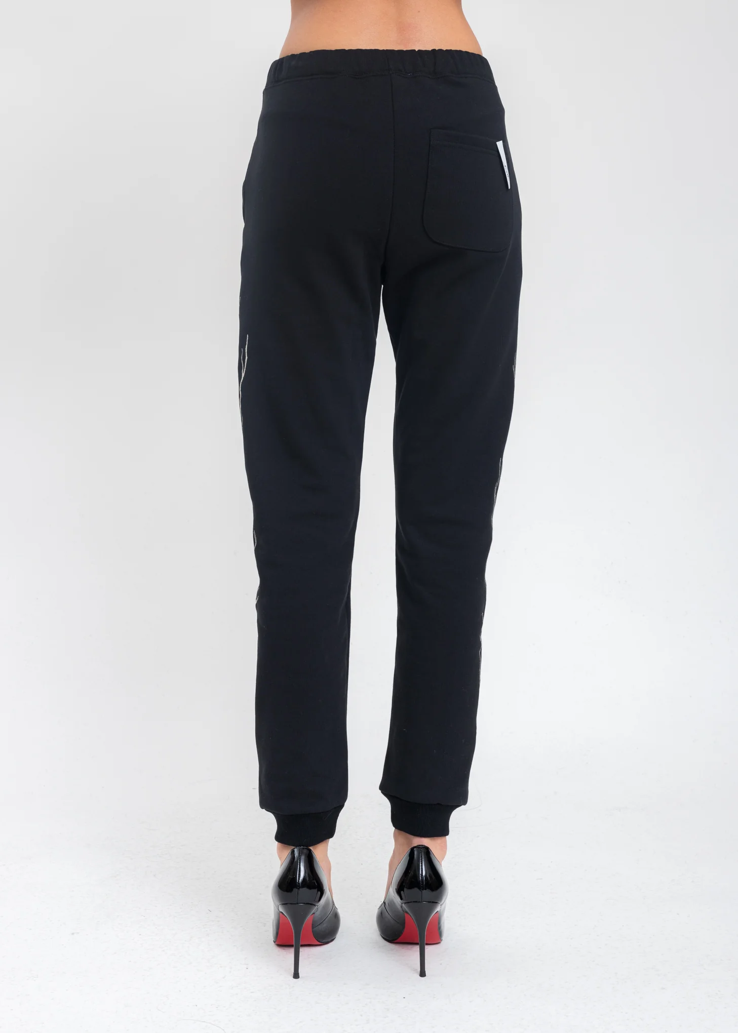 Black Wood Sweatpants - Image 4