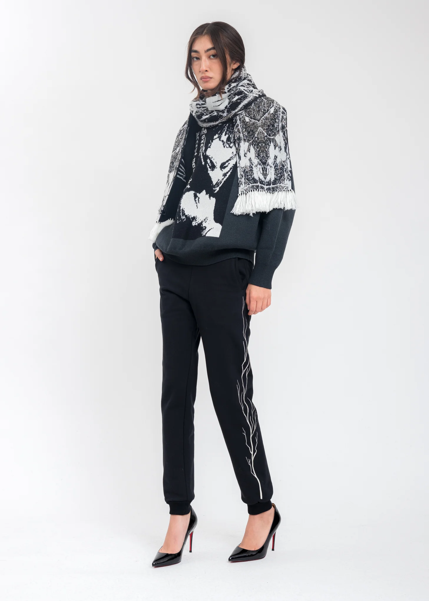 Black Wood Sweatpants - Image 6