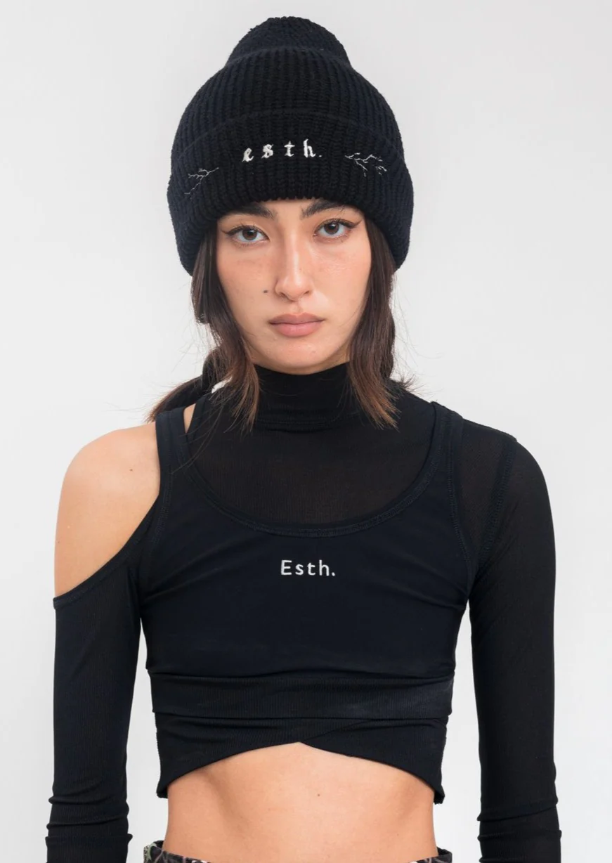 Black Wool Beanie - Image 2