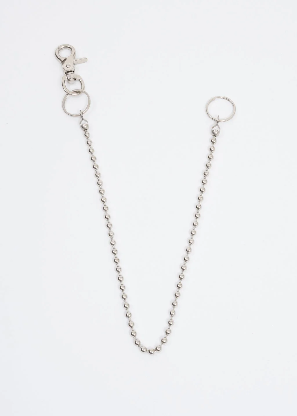 Black Wool Blend Pants w/ Chain - Image 4
