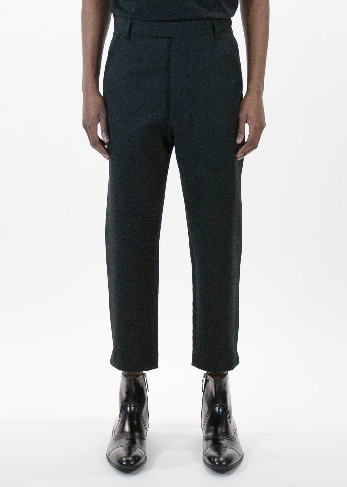 Black Wool Marlboro Trouser