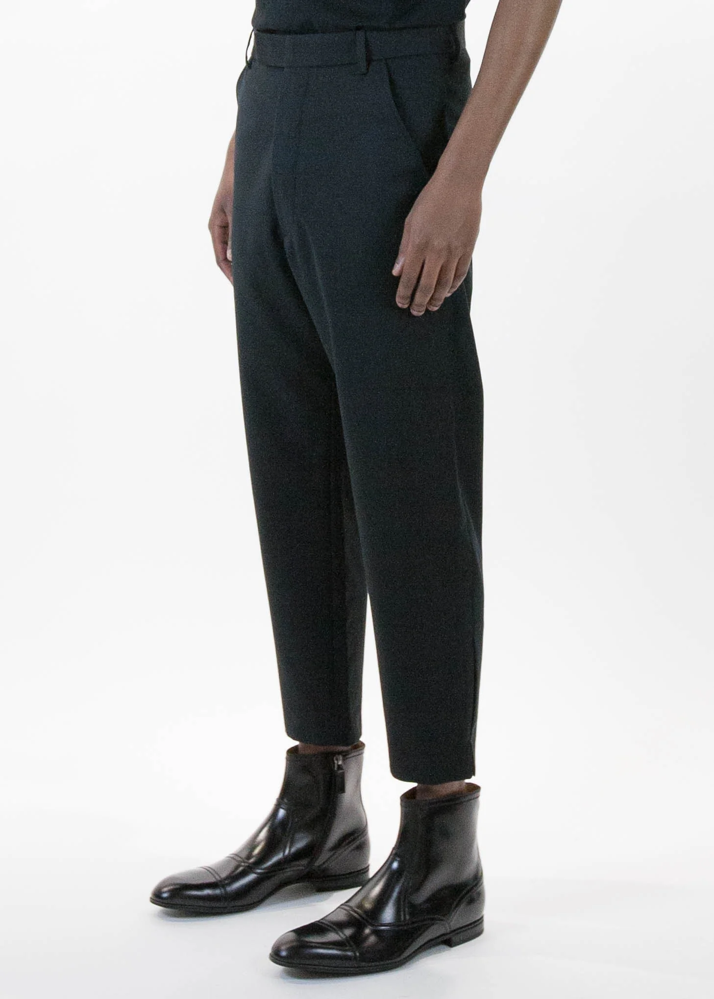 Black Wool Marlboro Trouser - Image 3