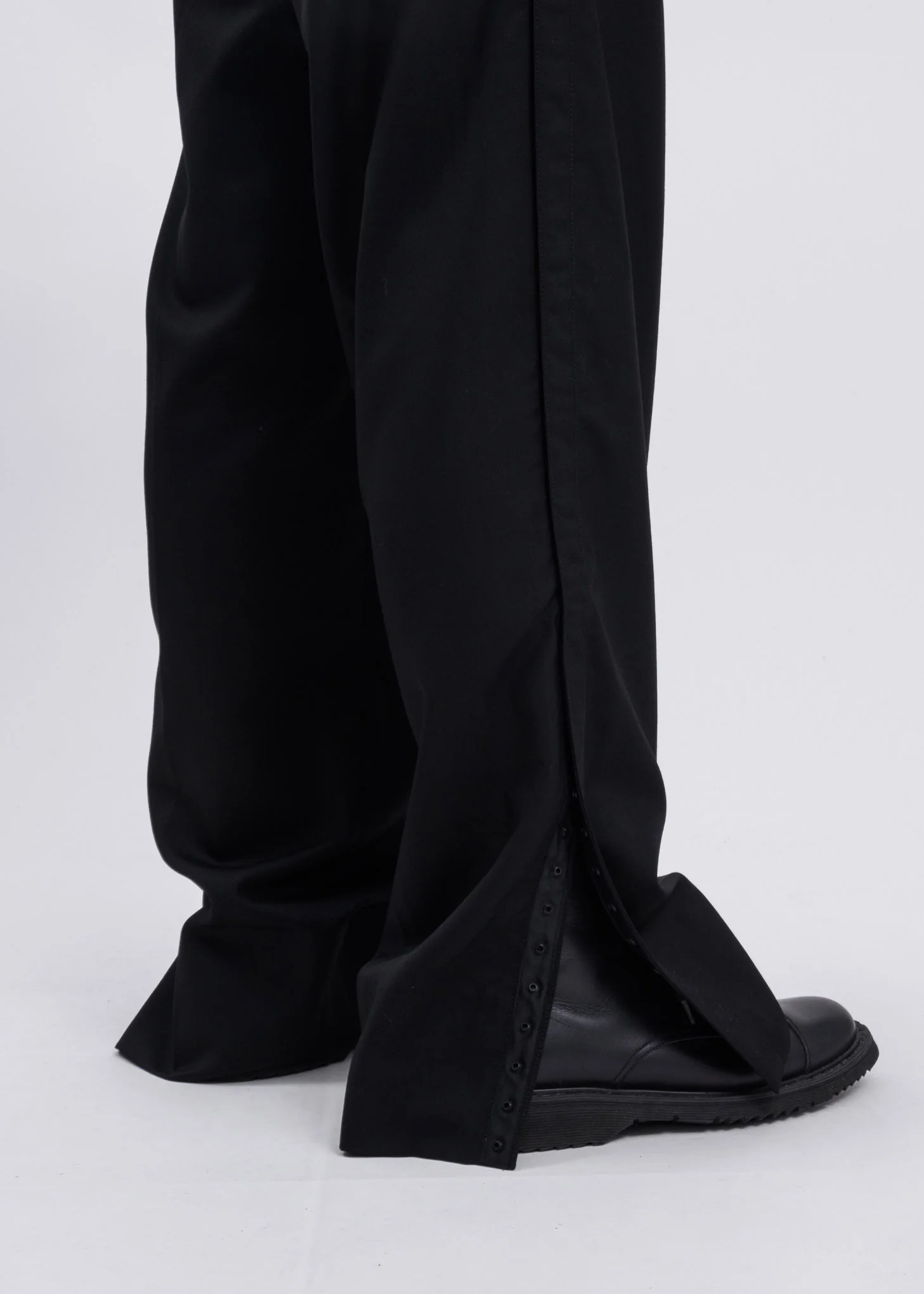 Black Split Wool Pants - Image 4