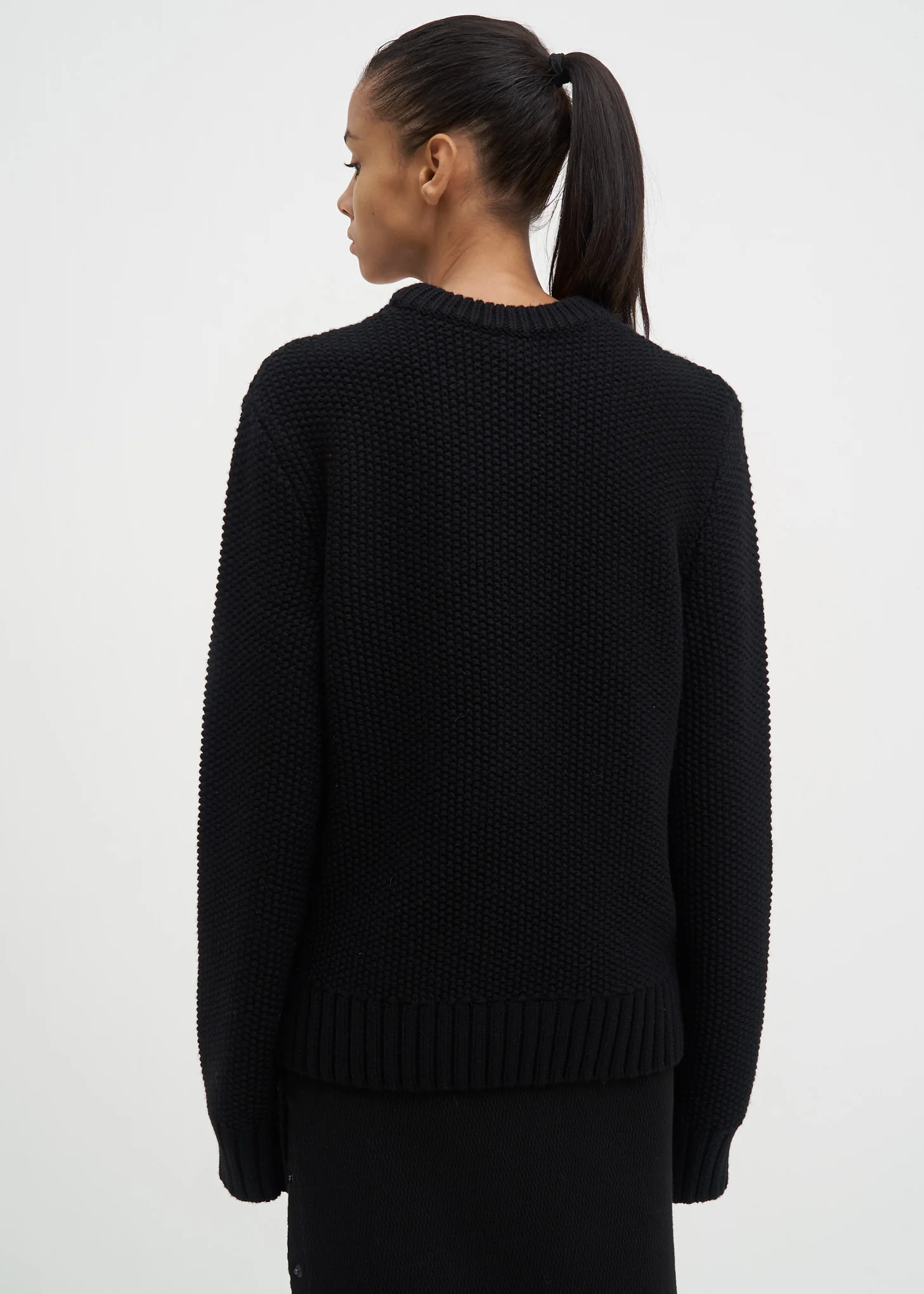 Black Wool PR Crewneck - Image 3