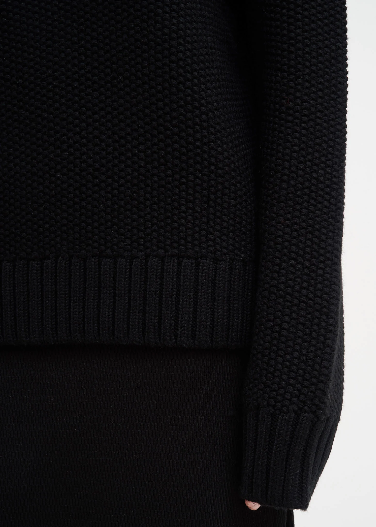 Black Wool PR Crewneck - Image 4