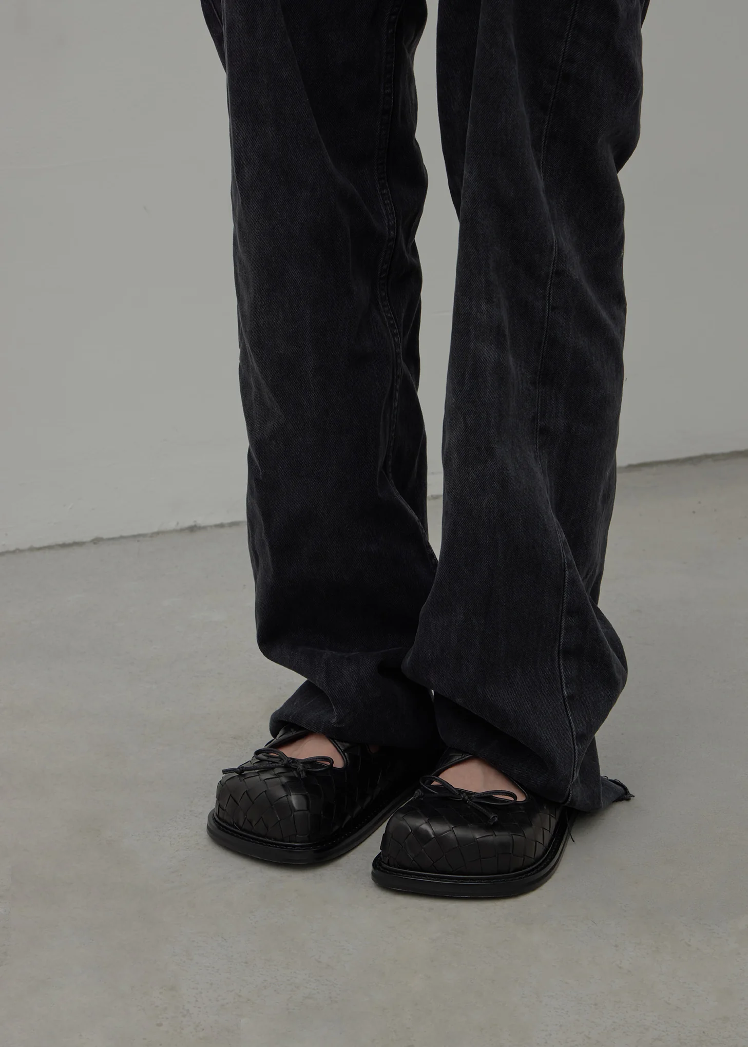 Black Woven Mules - Image 2