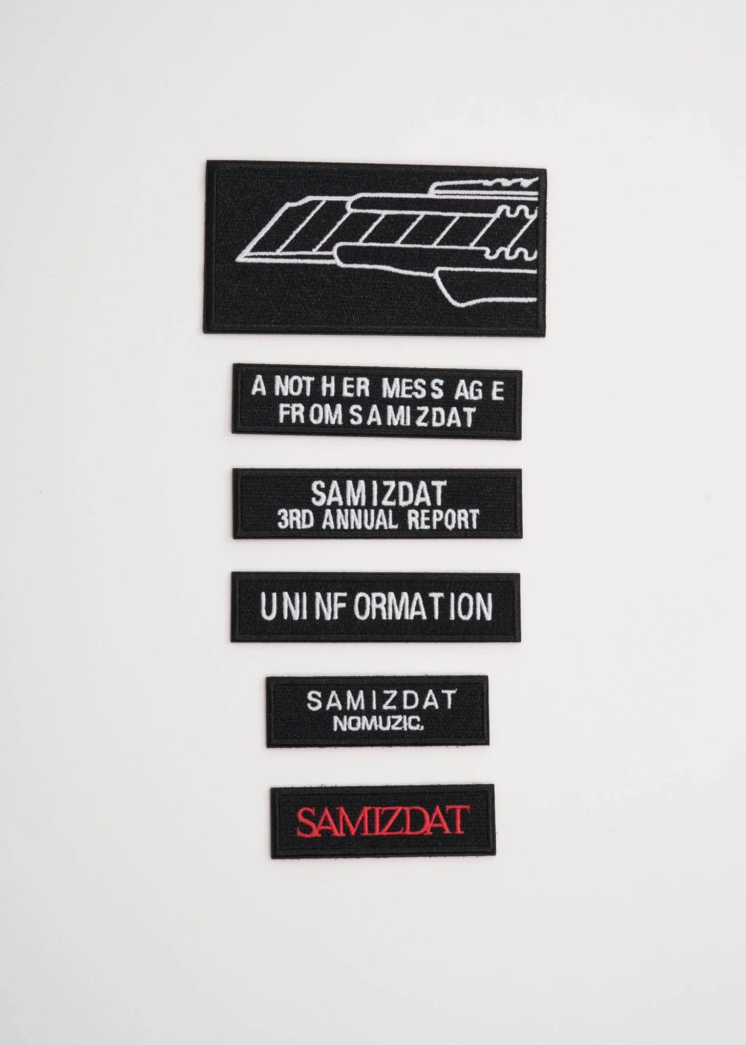 Black Woven Patches