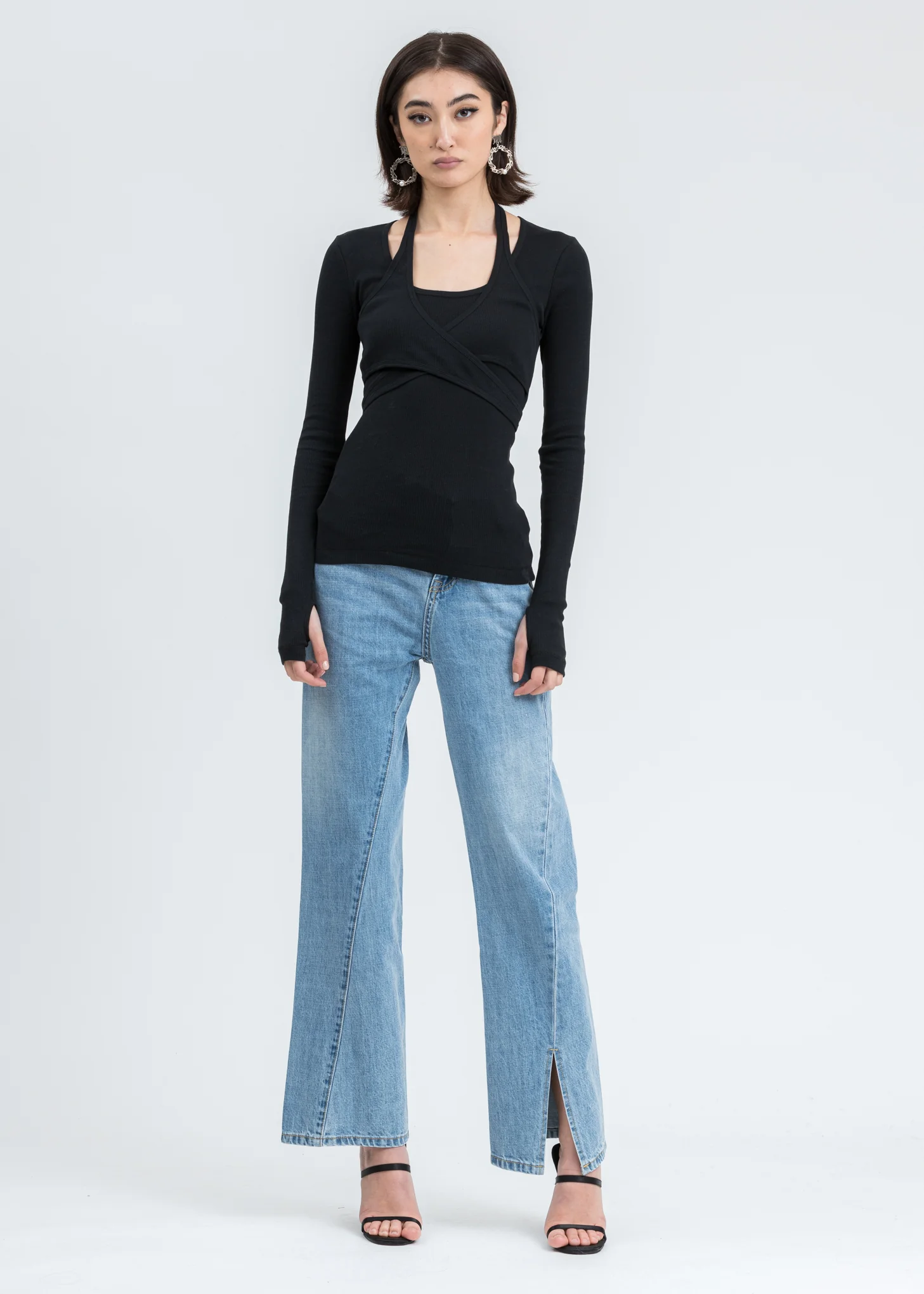 Black Wrap Long Sleeve - Image 5