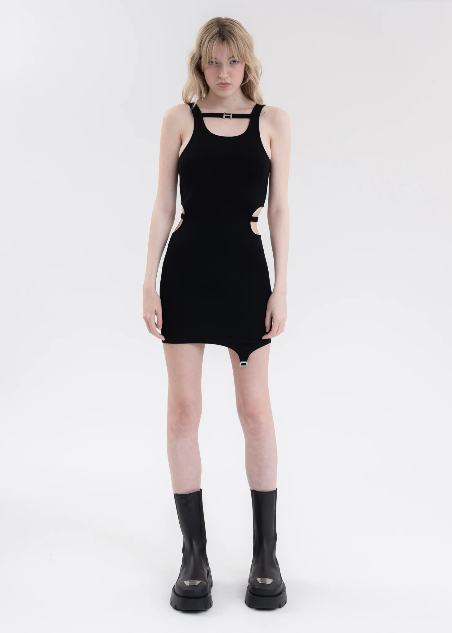 Black XERCES JERSEY DRESS - Image 6
